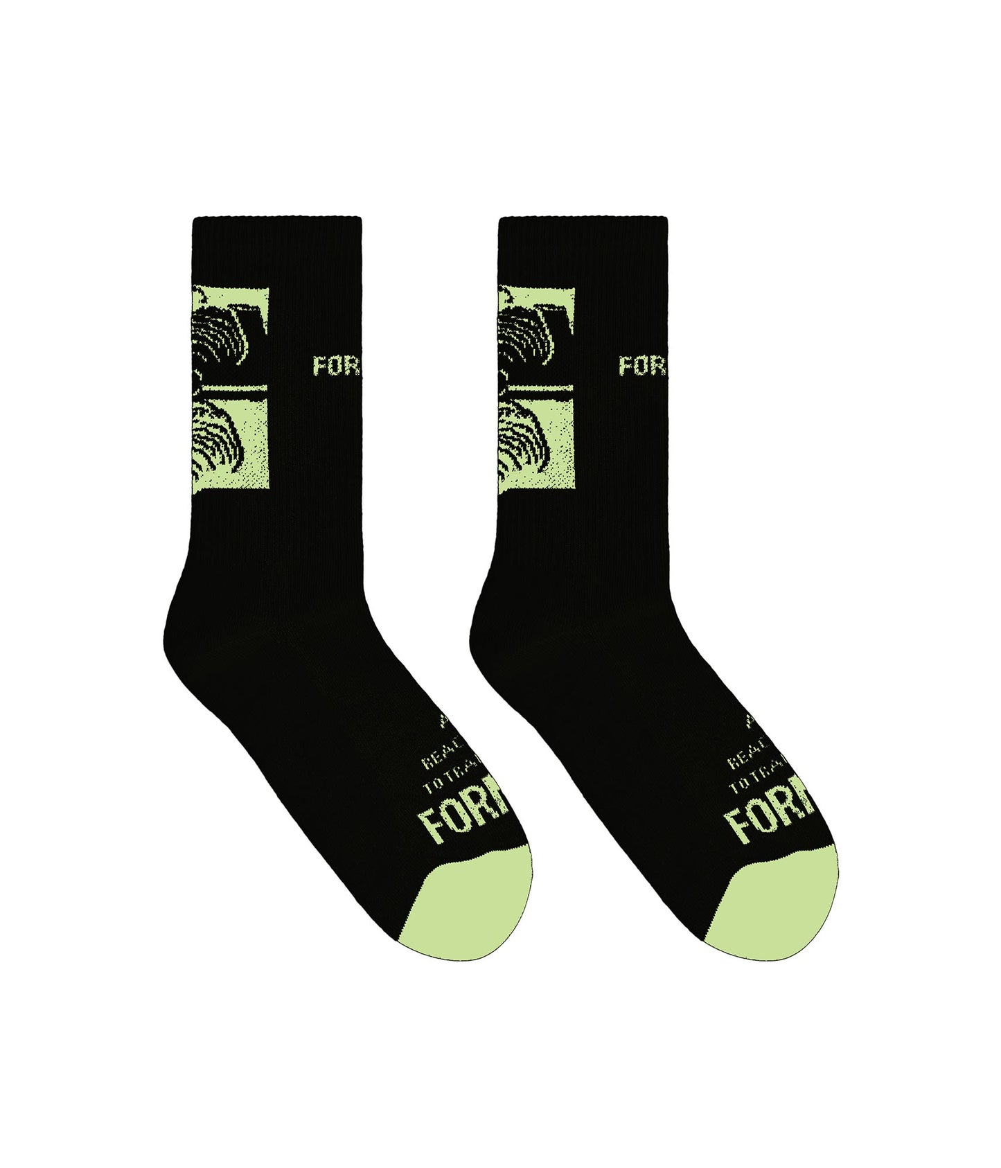 FORMER Crux 2 Sock in BLACK/LIME