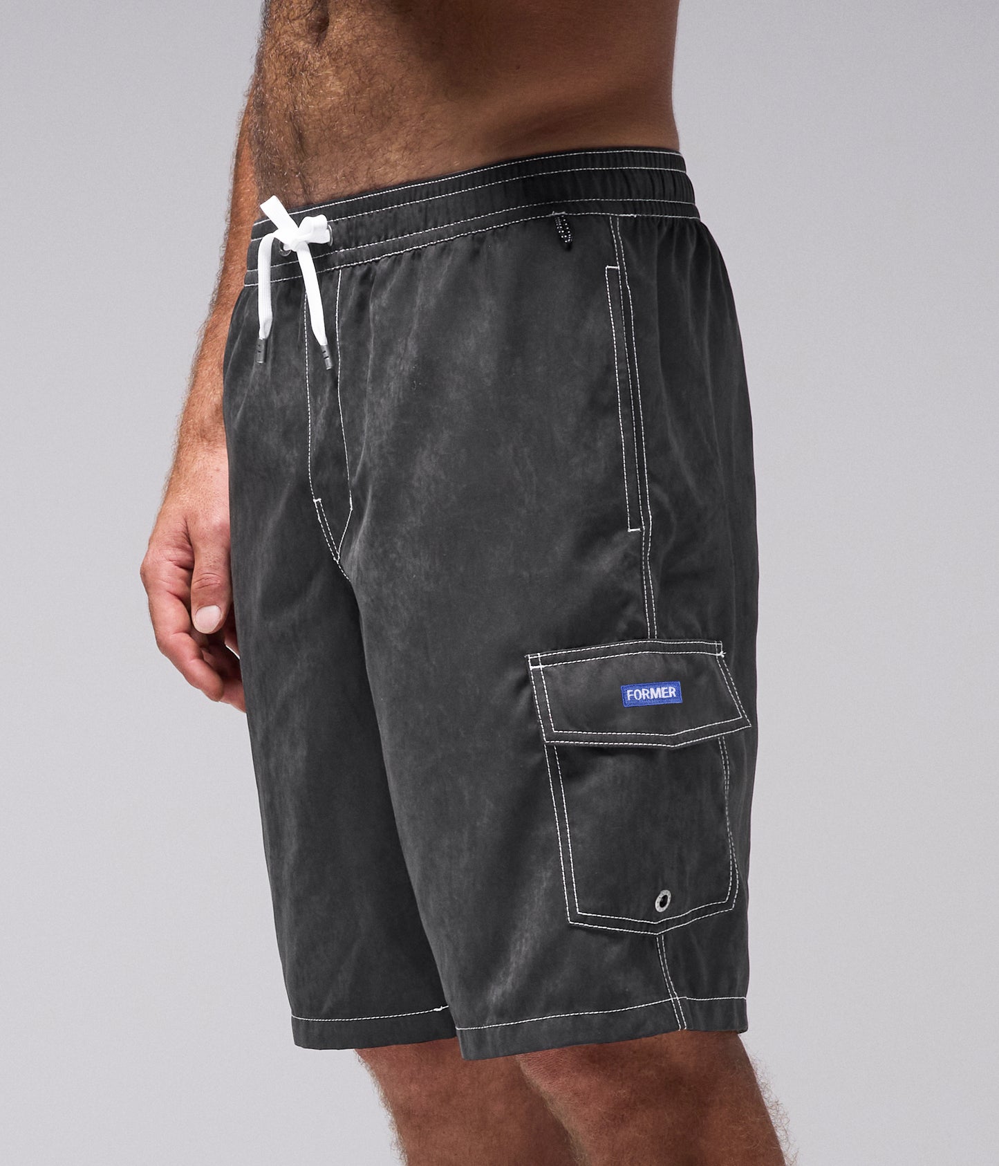 SYSTEM 21” SWIM TRUNK // BLACK