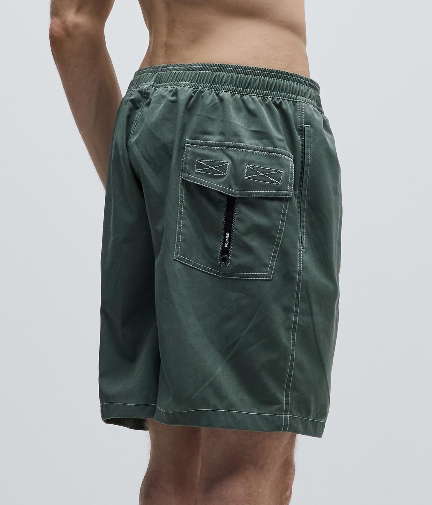 SWANS 18" SWIM SHORT // PINE