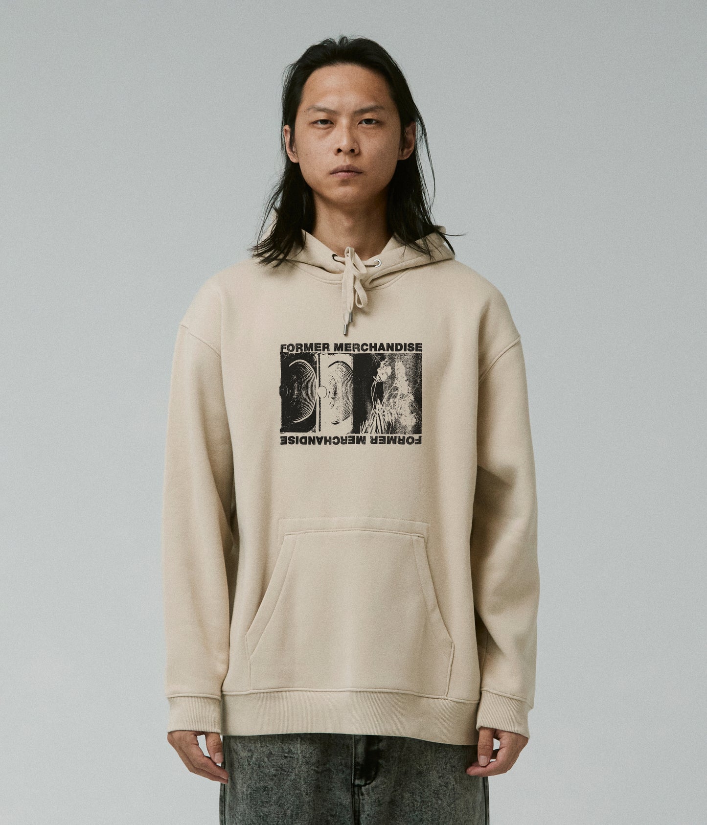 FLOURISHED HOOD // BONE