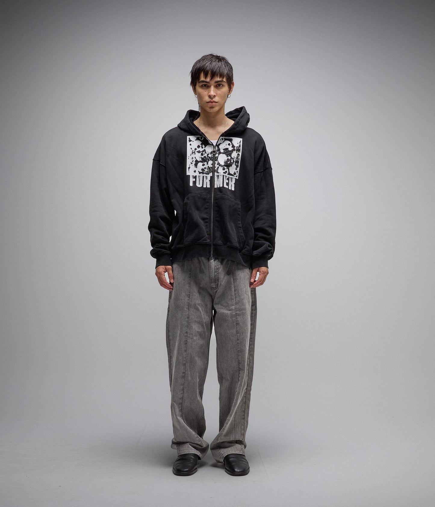 VITAL ZIP HOOD // ACID BLACK