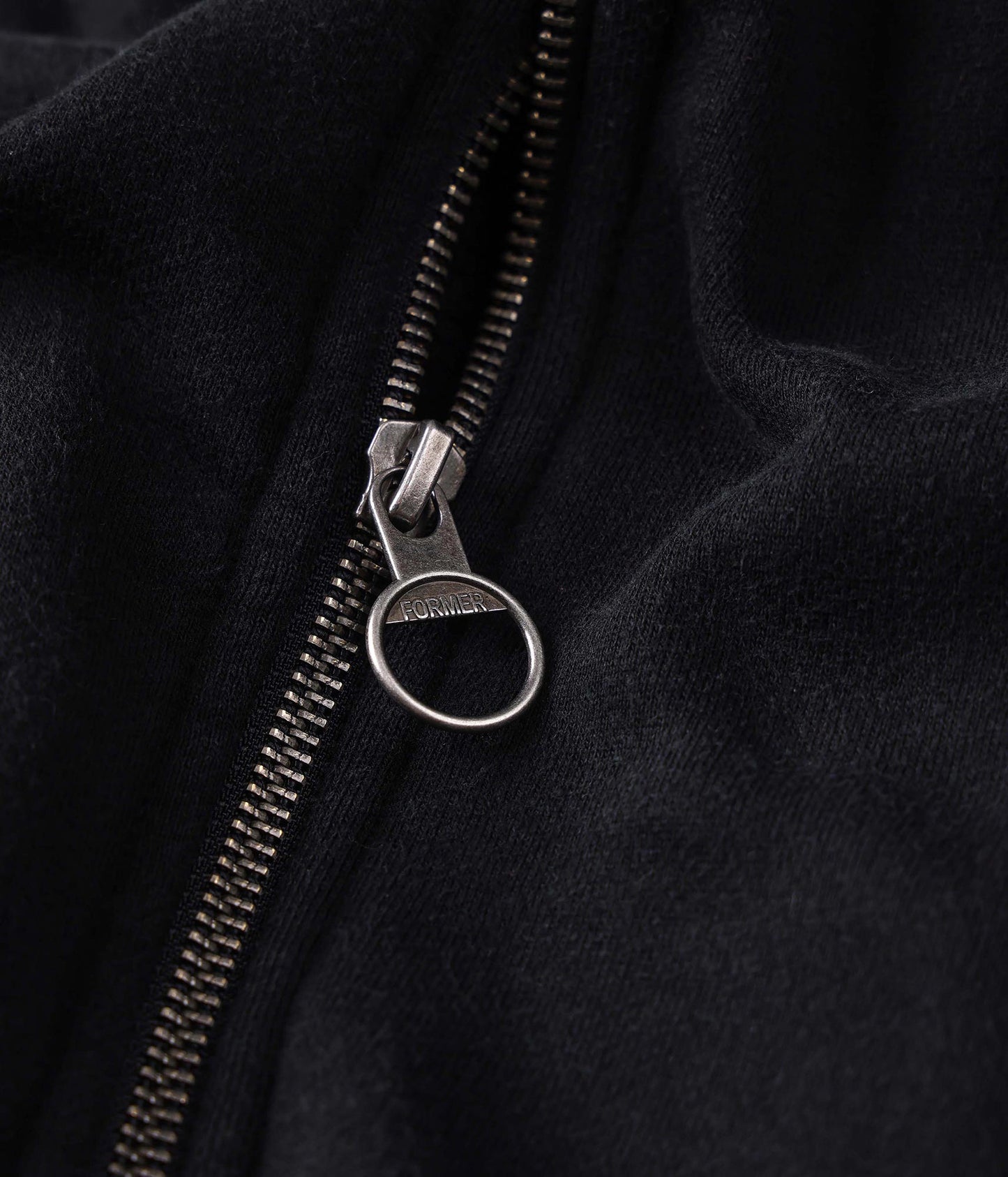 FORMER Alleviate Boxy Zip Hood in WASHED BLACK - Pending Approval Collection