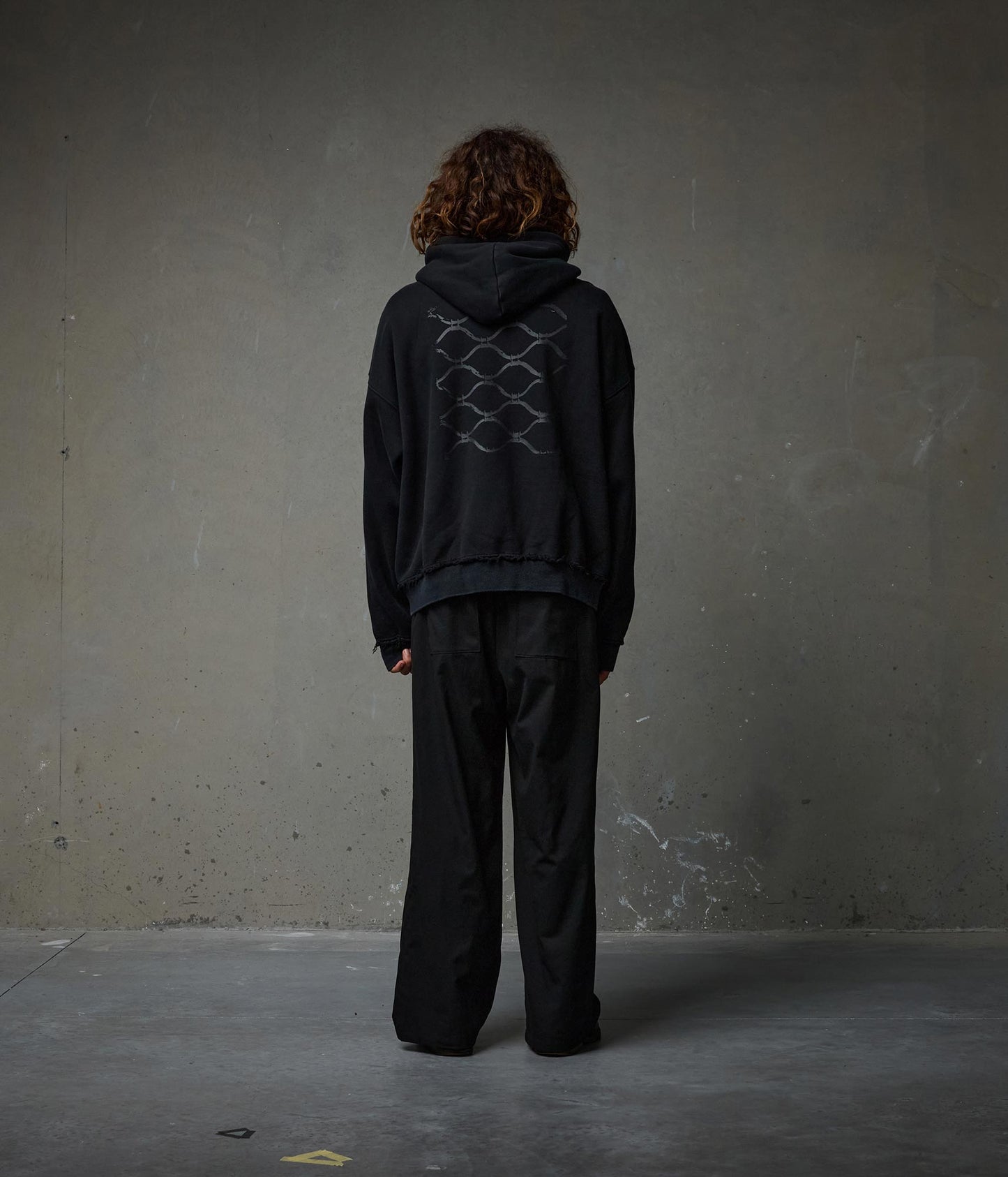 FORMER Alleviate Boxy Zip Hood in WASHED BLACK - Pending Approval Collection