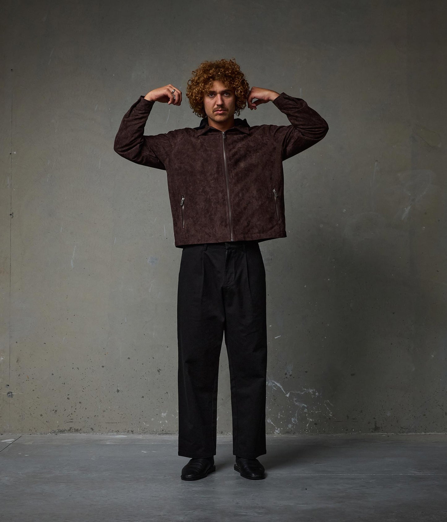 FORMER AG Cage Jacket in BARK - Pending Approval Collection