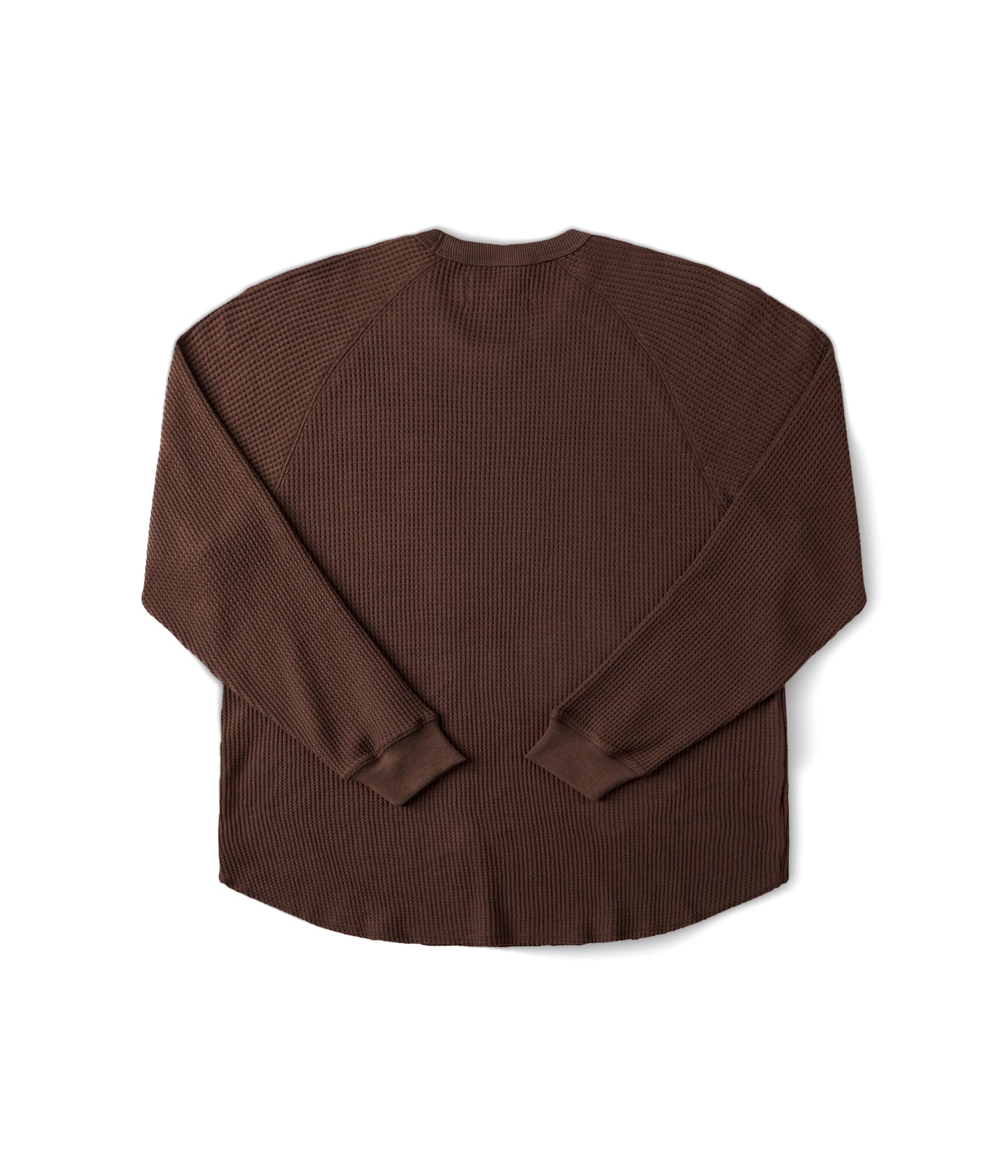 AG RAGLAN WAFFLE // BROWN