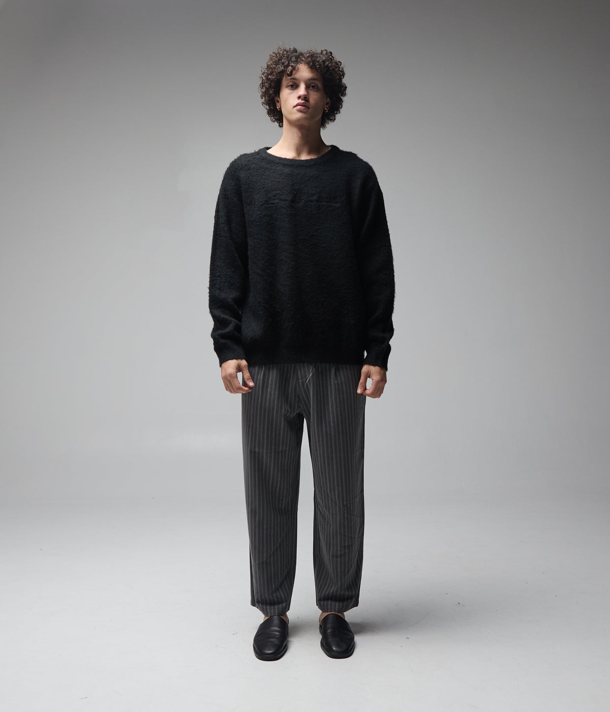 FORMER / ILLUSION MOHAIR KNIT // BLACK