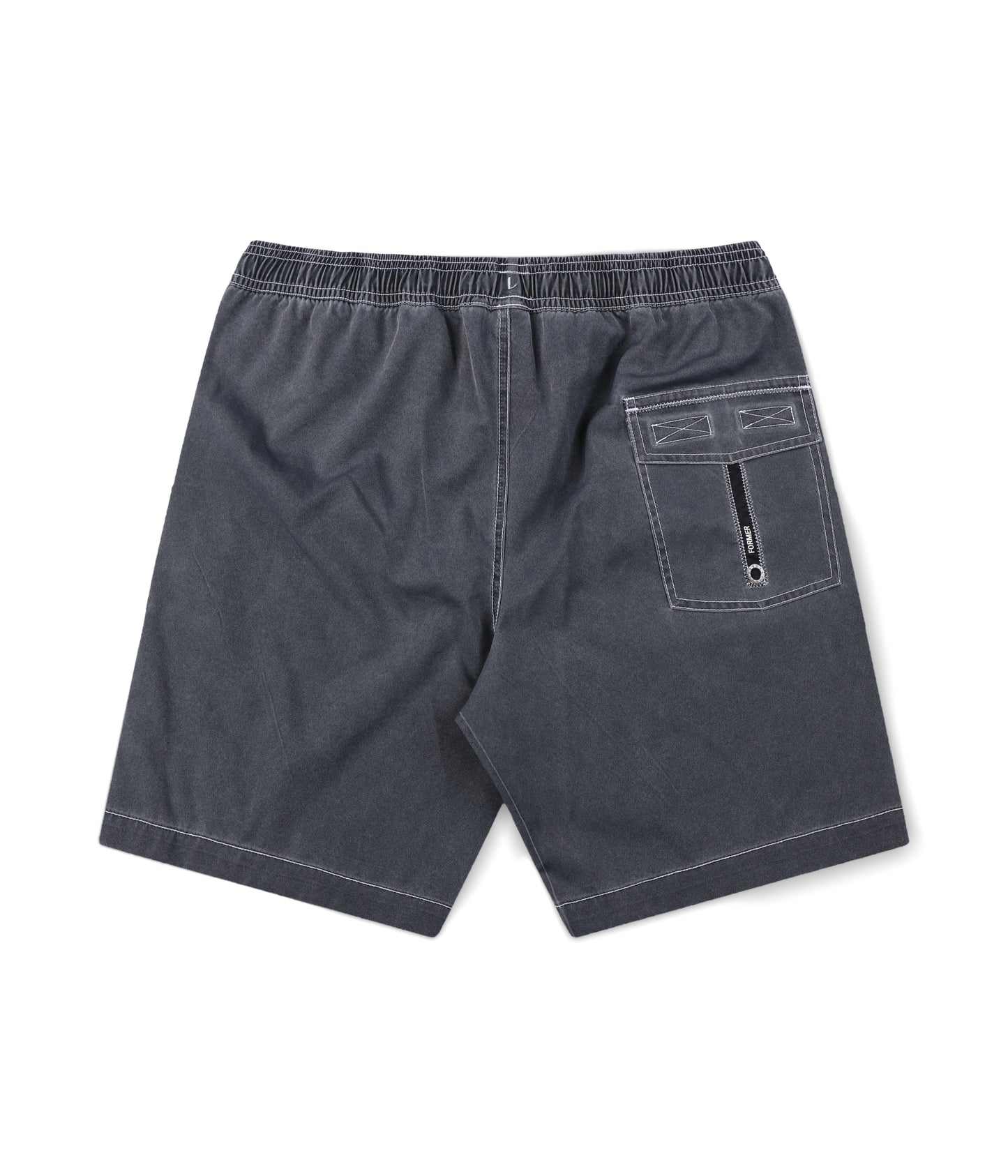 SWANS 18" SWIM SHORT // BLACK