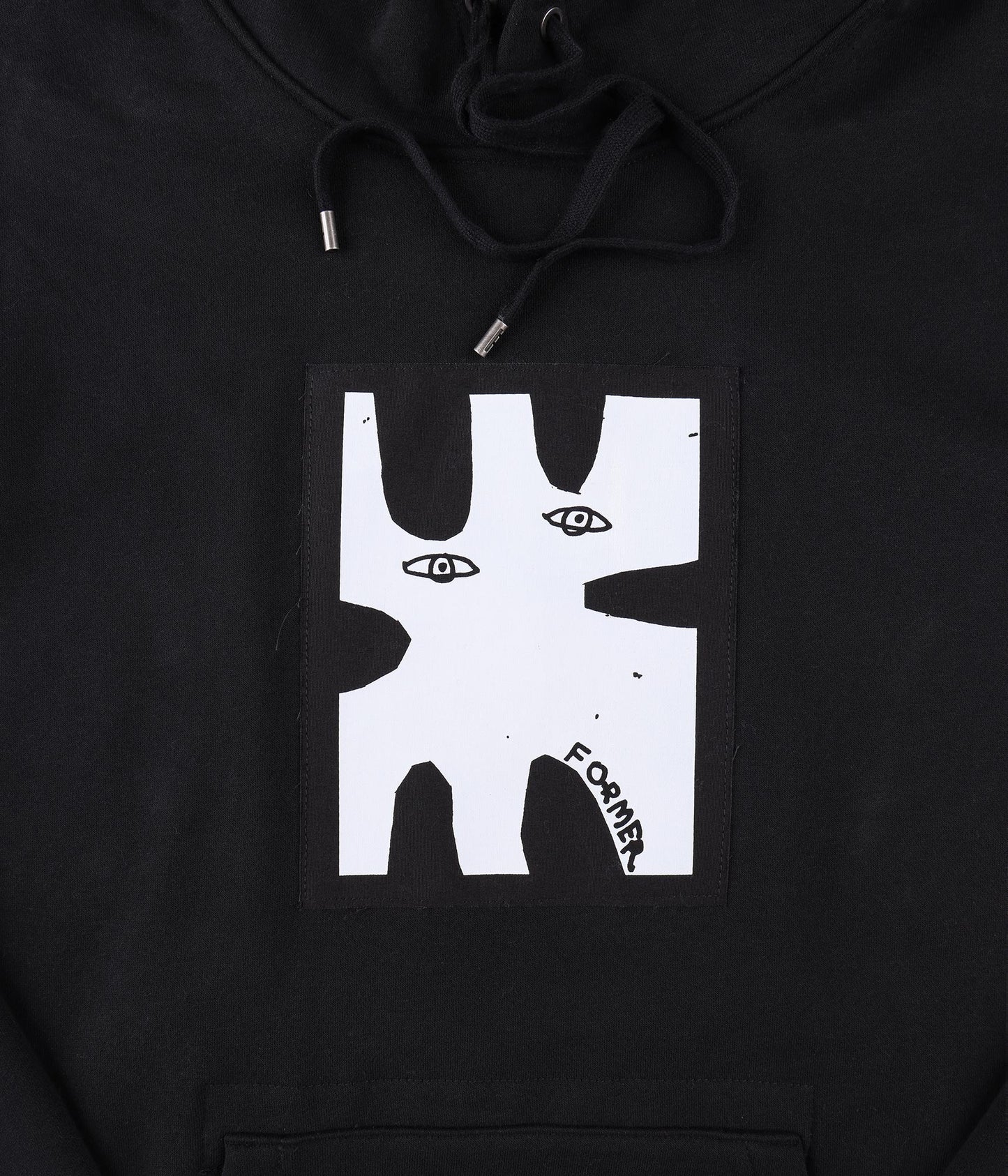 ENIGMA PATCH HOOD // BLACK