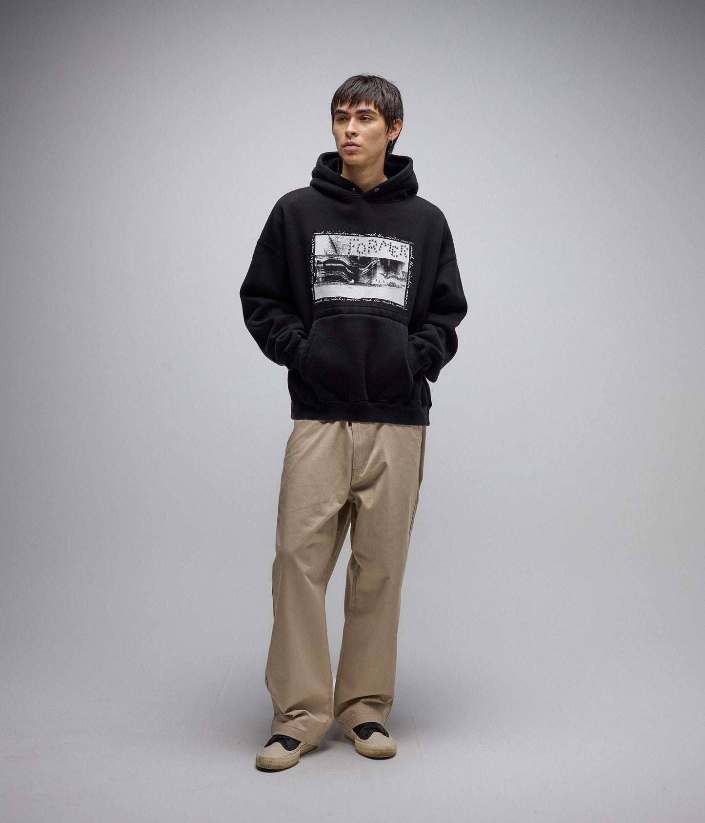 ESTABLISH BOXY HOOD // BLACK