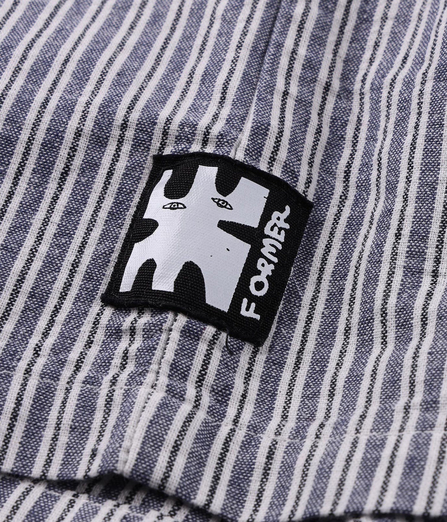 REYNOLDS STRIPE SHIRT // BONE NAVY