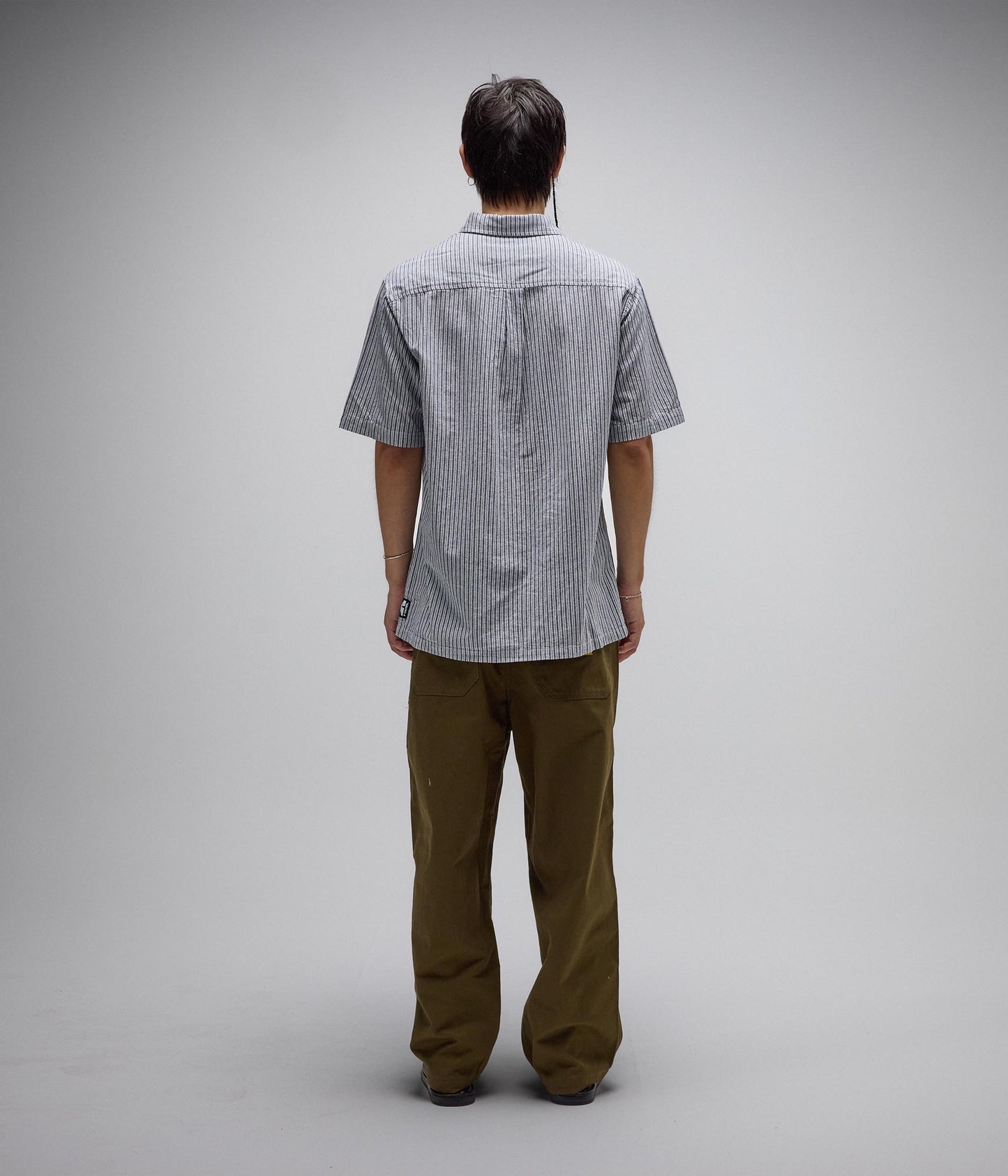 REYNOLDS STRIPE SHIRT // BONE NAVY