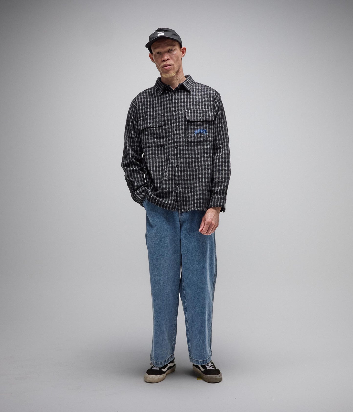 VIVIAN FLANNEL LS SHIRT // WORN BLACK