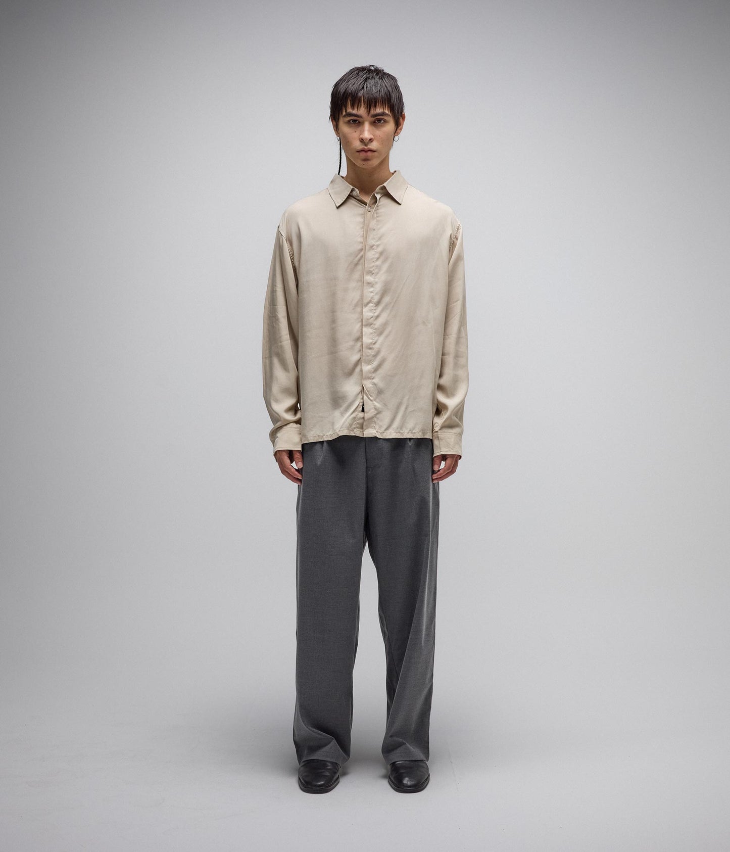 AG VIVIAN BOXY LS SHIRT // CREAM