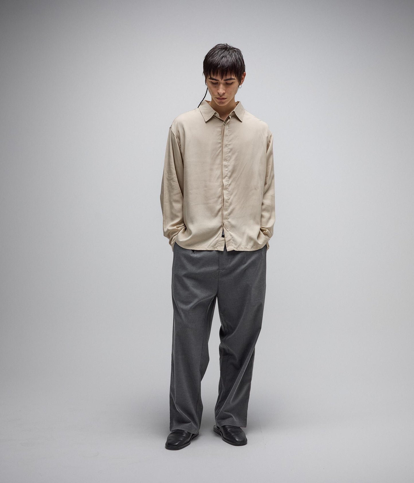 AG VIVIAN BOXY LS SHIRT // CREAM