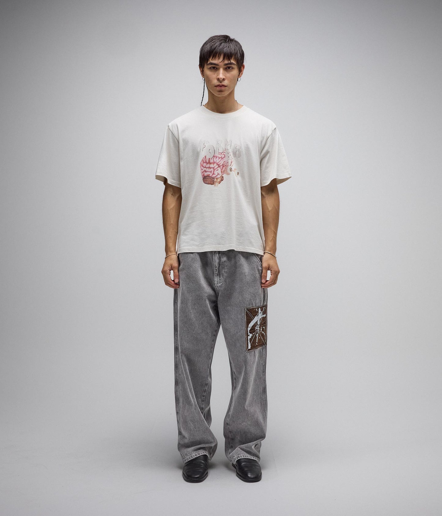 AWAKE SHRUNKEN T-SHIRT // BONE