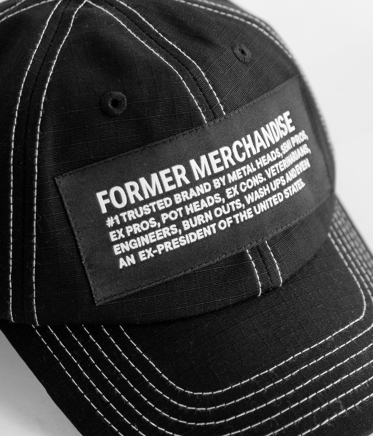 STATEMENT PATCH CAP // BLACK