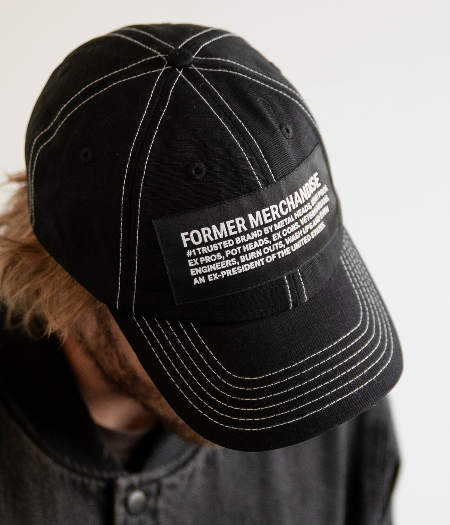 STATEMENT PATCH CAP // BLACK