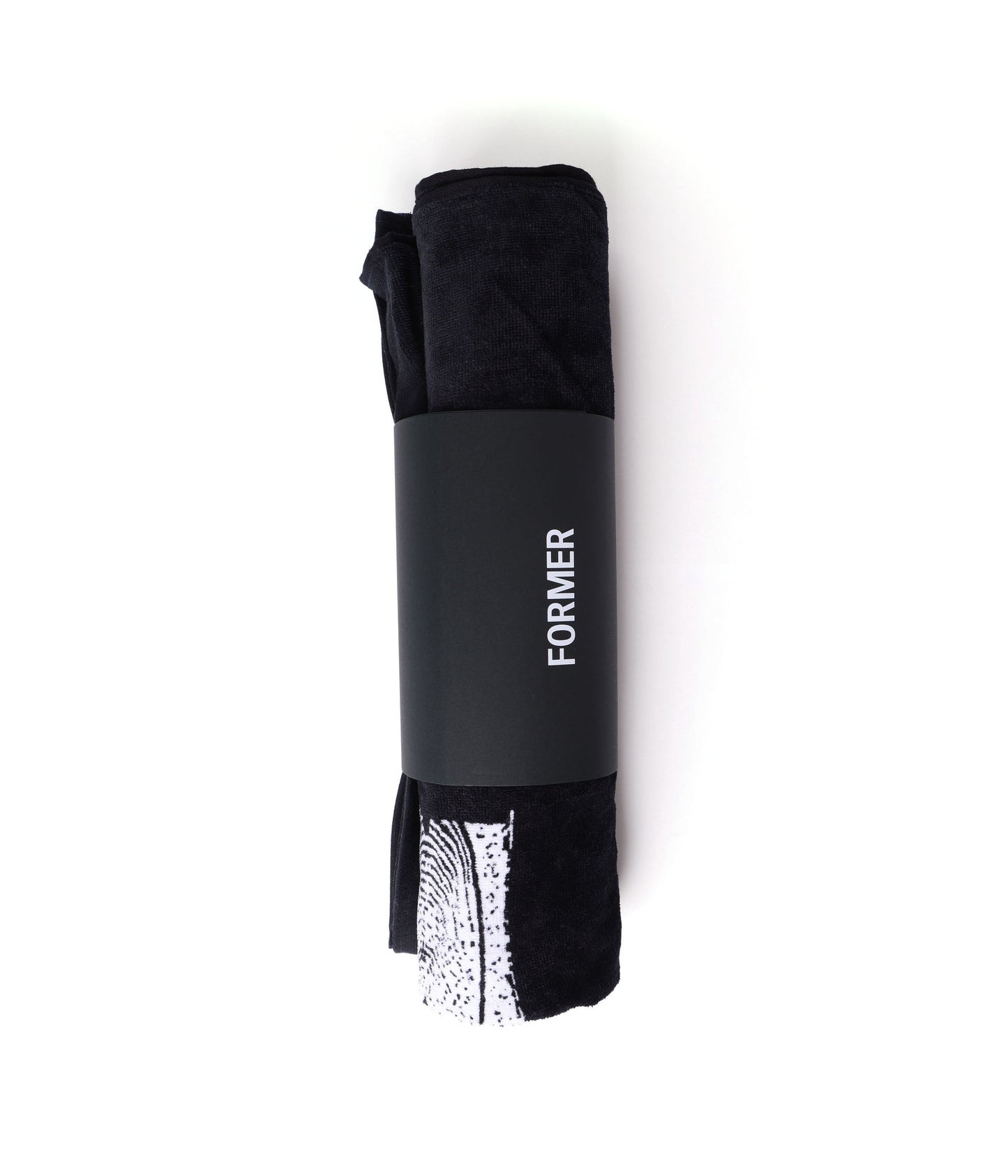 SLANT F TOWEL // BLACK