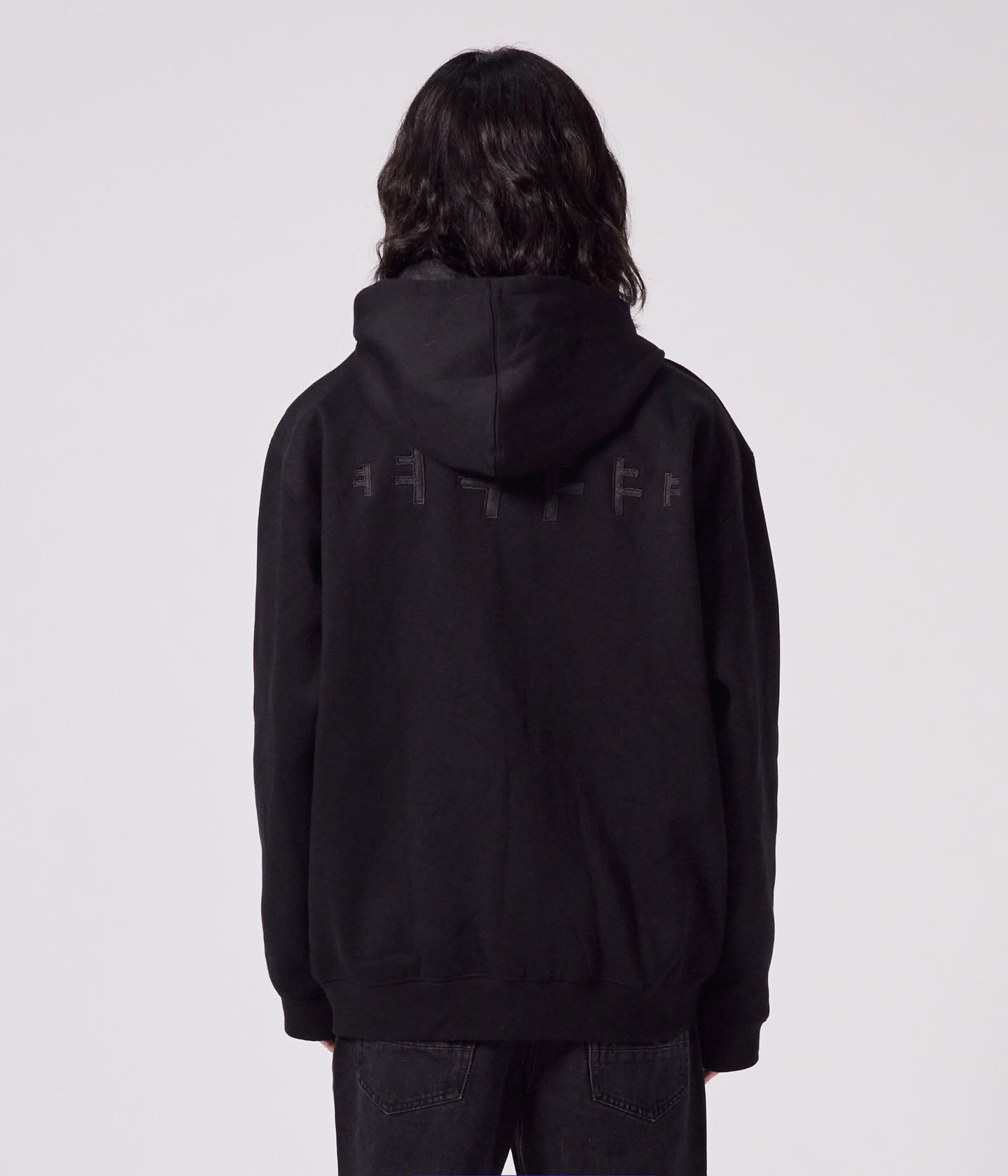RECURRENT F LINED ZT HOOD // BLACK