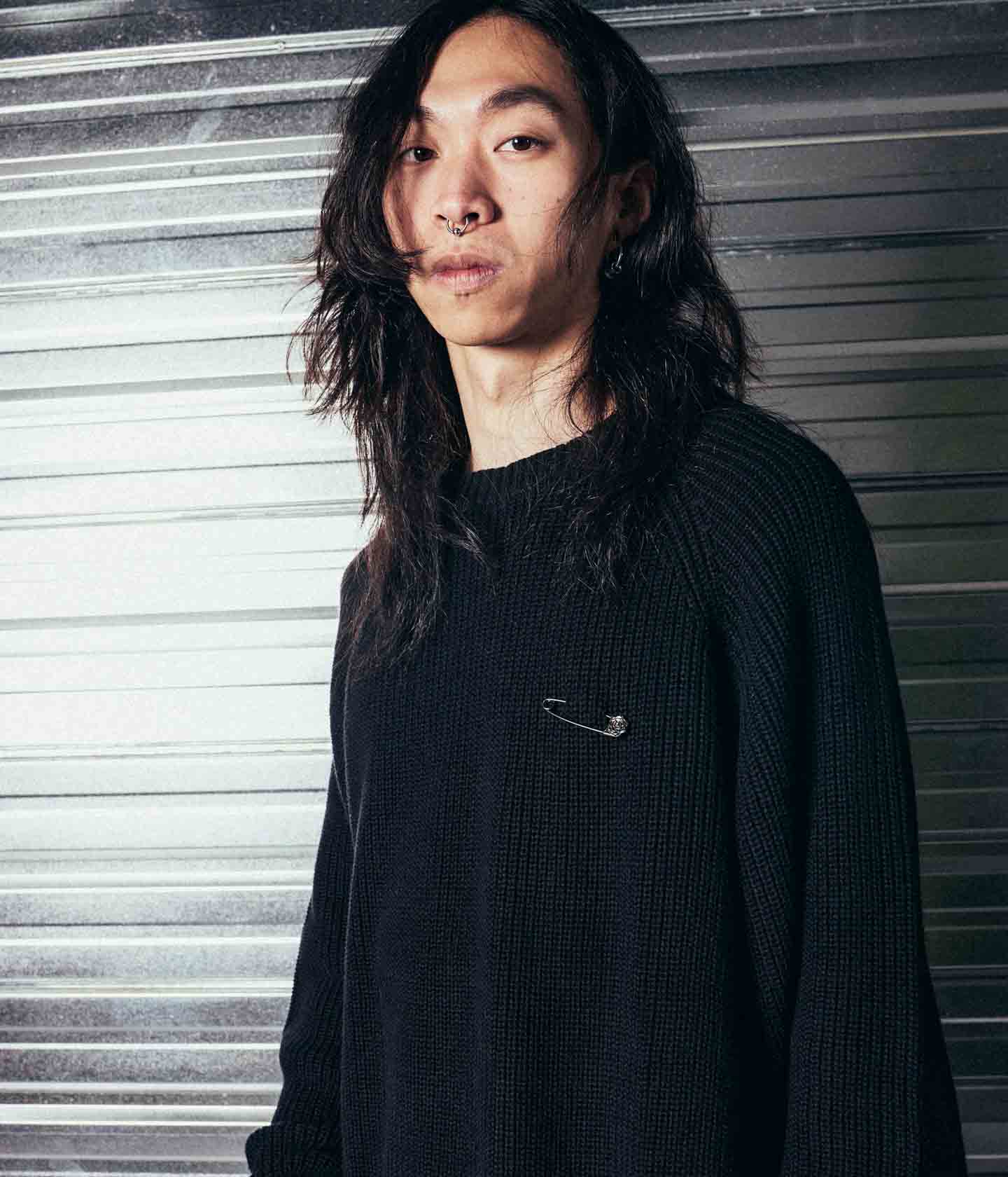 SYSTEM KNIT CREW // BLACK