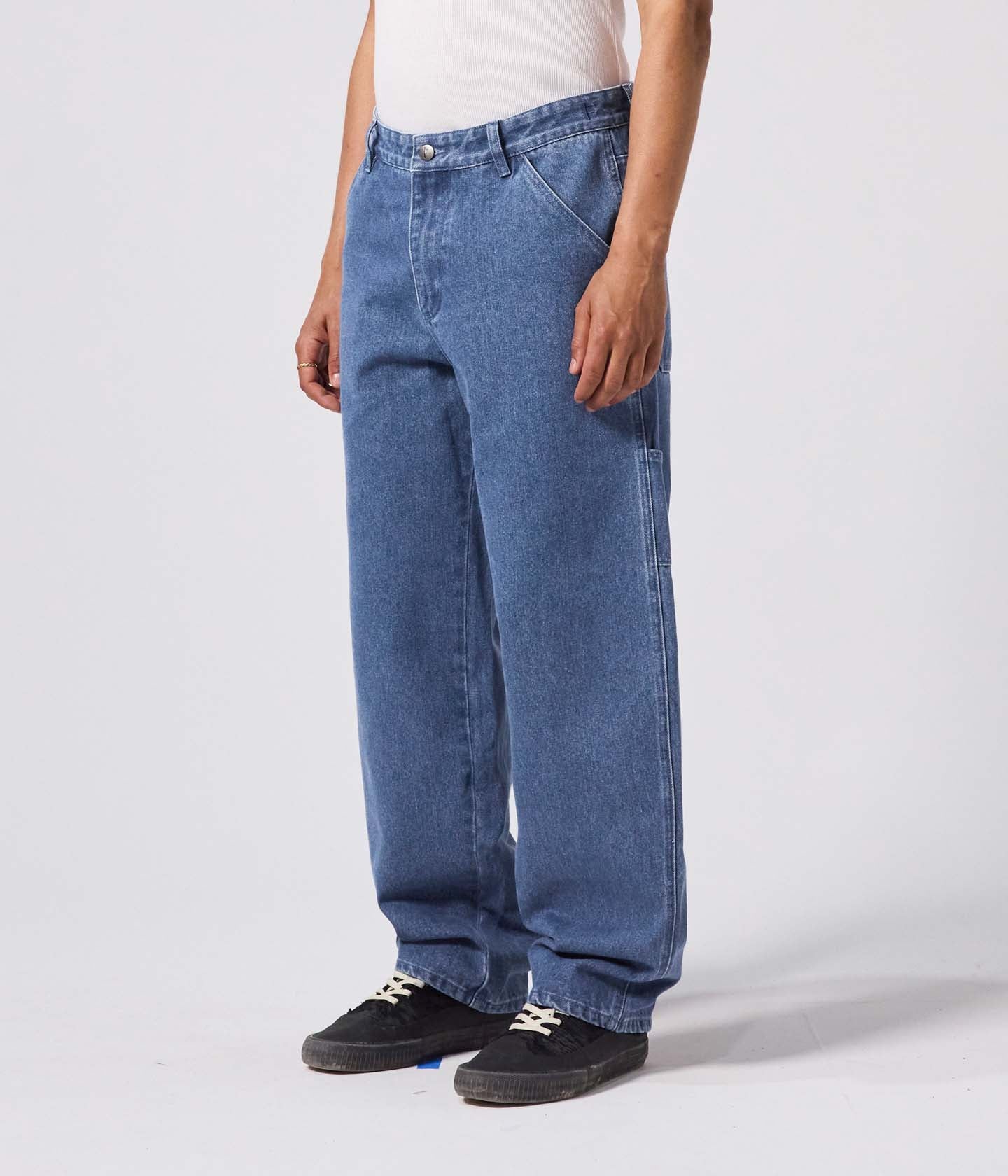 VT DISTEND DENIM CARPENTER PANT // WORN BLUE