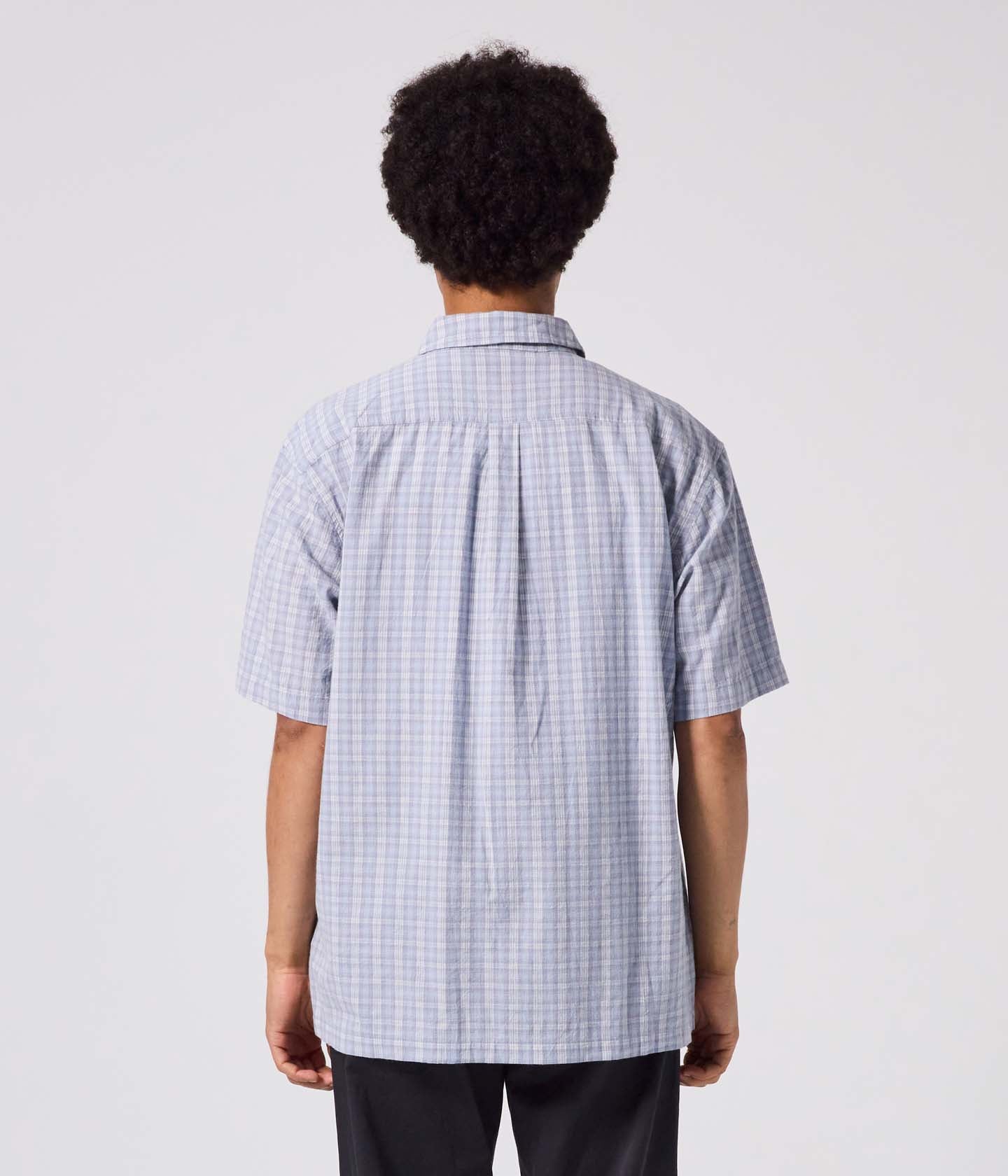 MANNERS CHECK SS SHIRT // BLUE