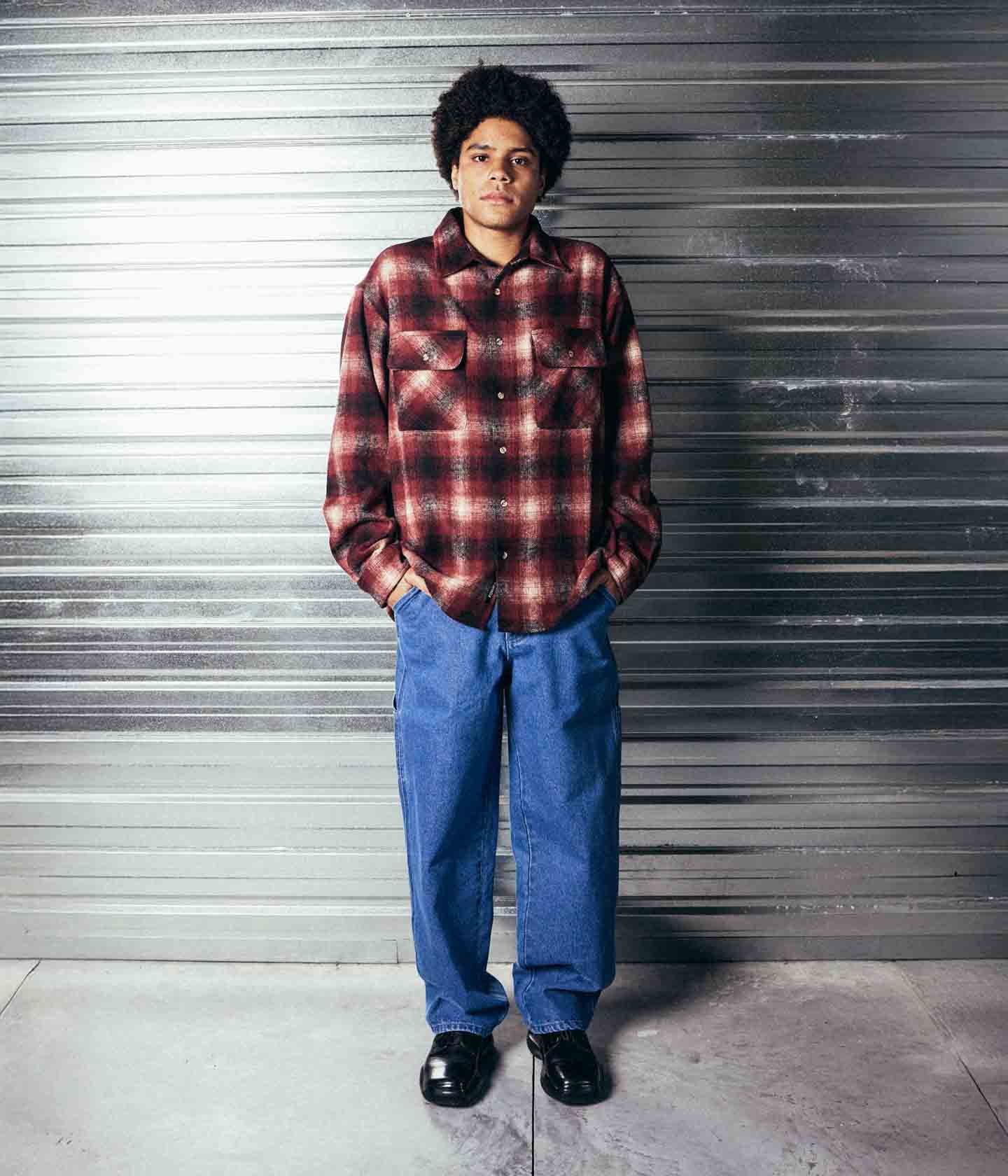 MANNERS FLANNEL LS SHIRT // RED