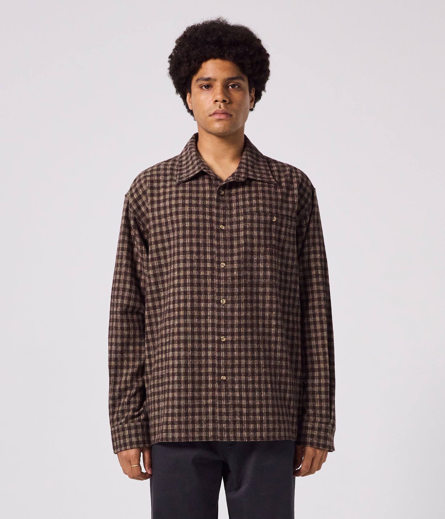 MARQUEE FLANNEL LS SHIRT // BROWN