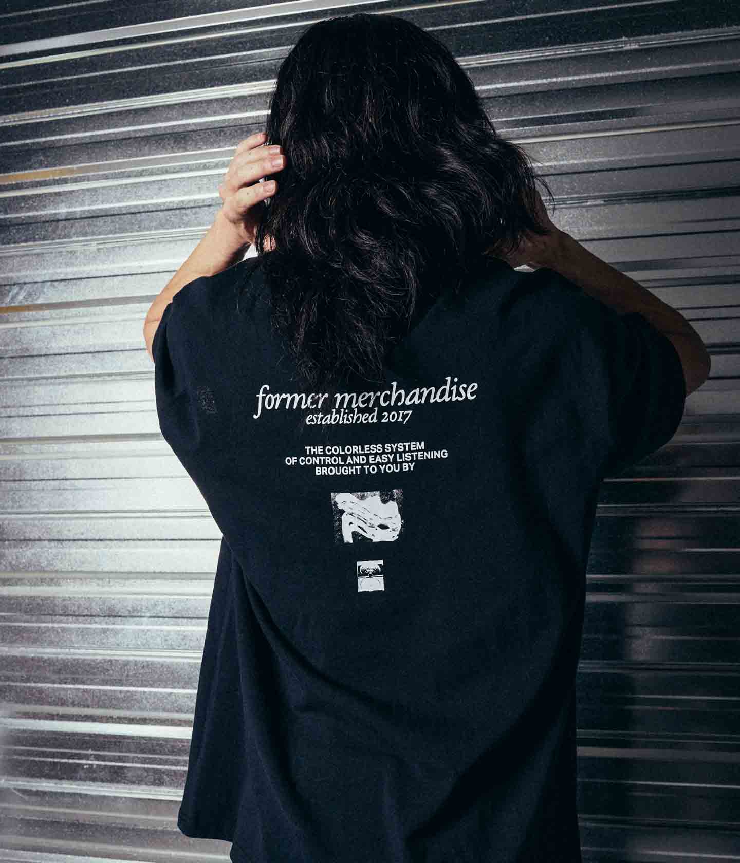 DISTORT OVERSIZED T-SHIRT // BLACK