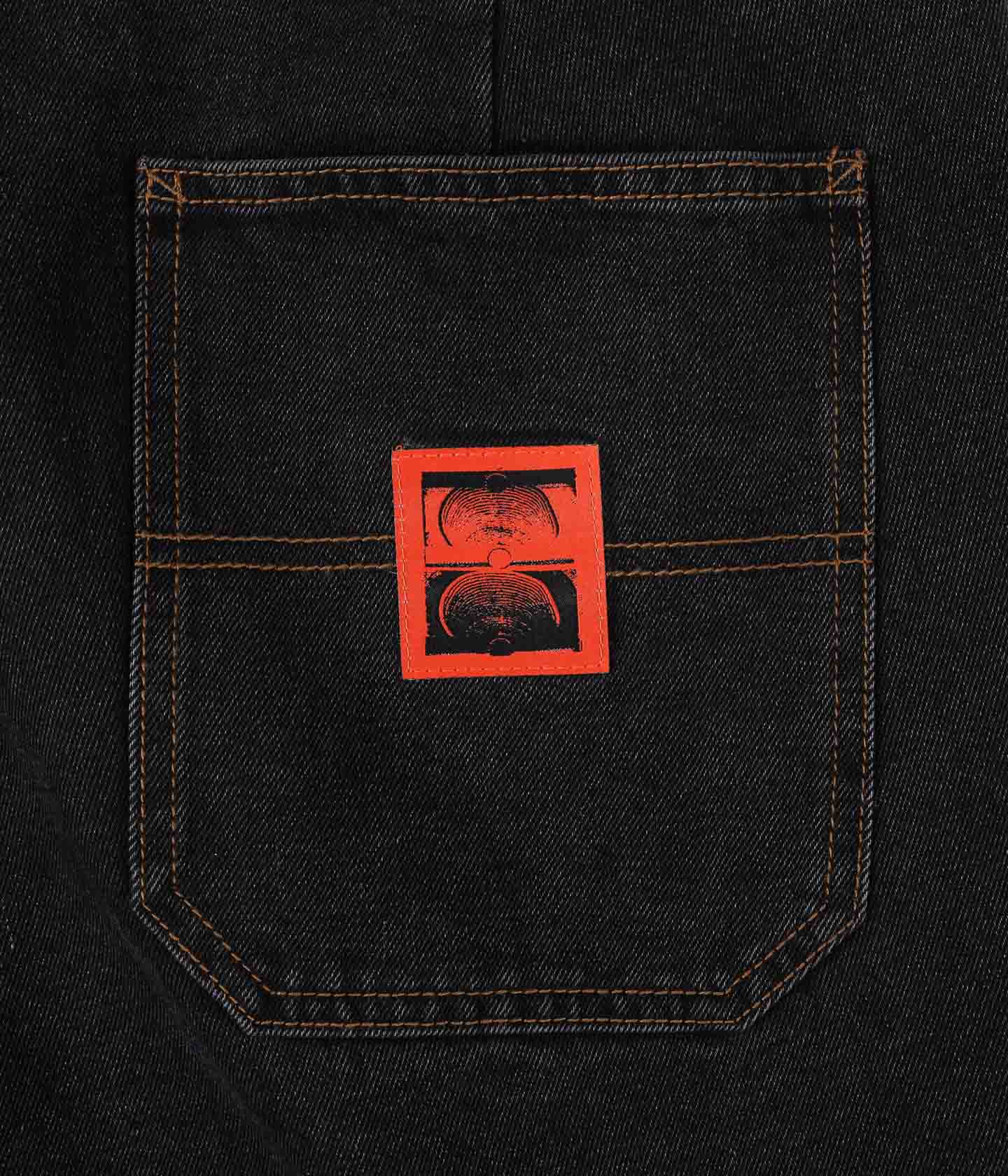 REYNOLDS 21 DENIM WALKSHORT // WASHED BLACK ORANGE