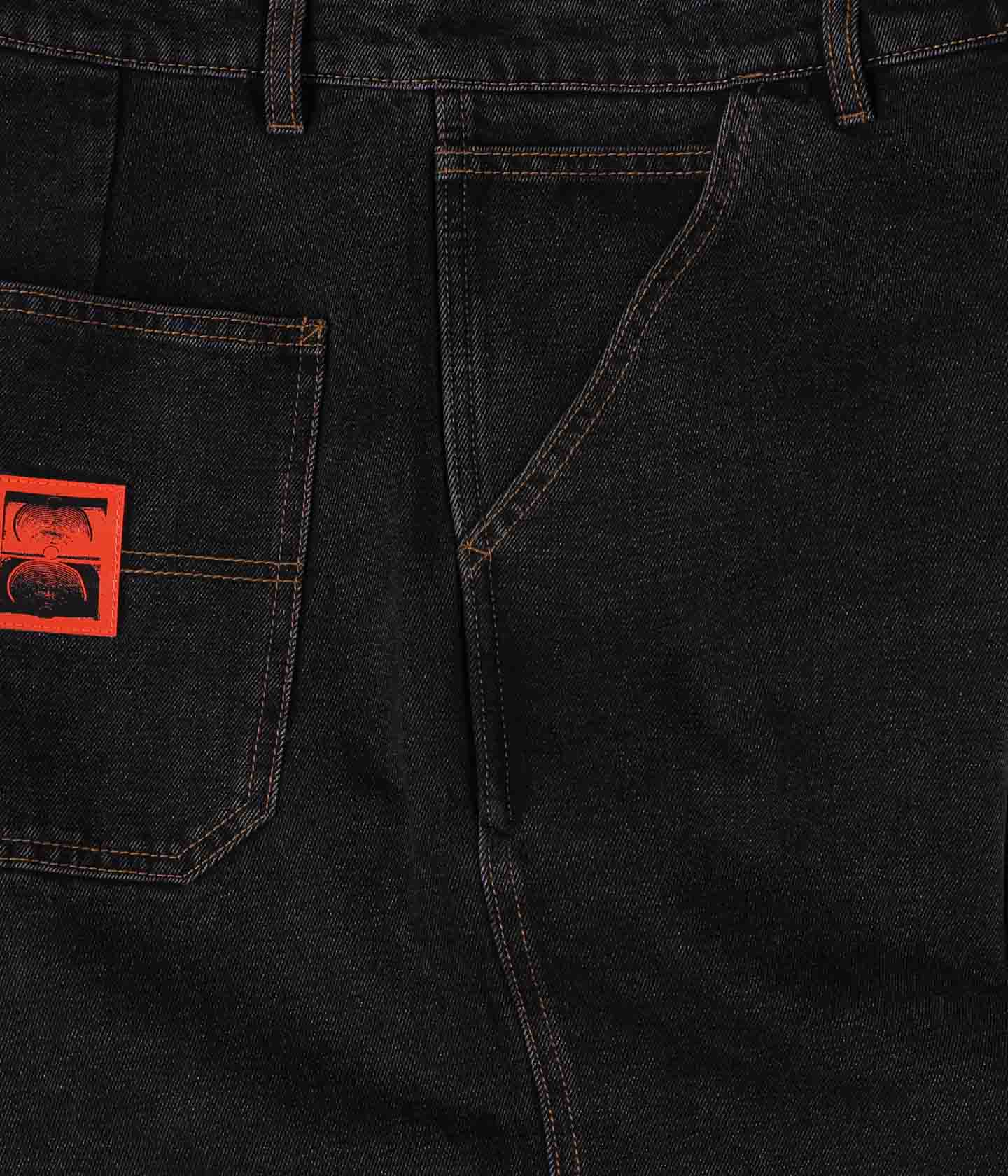 REYNOLDS 21 DENIM WALKSHORT // WASHED BLACK ORANGE