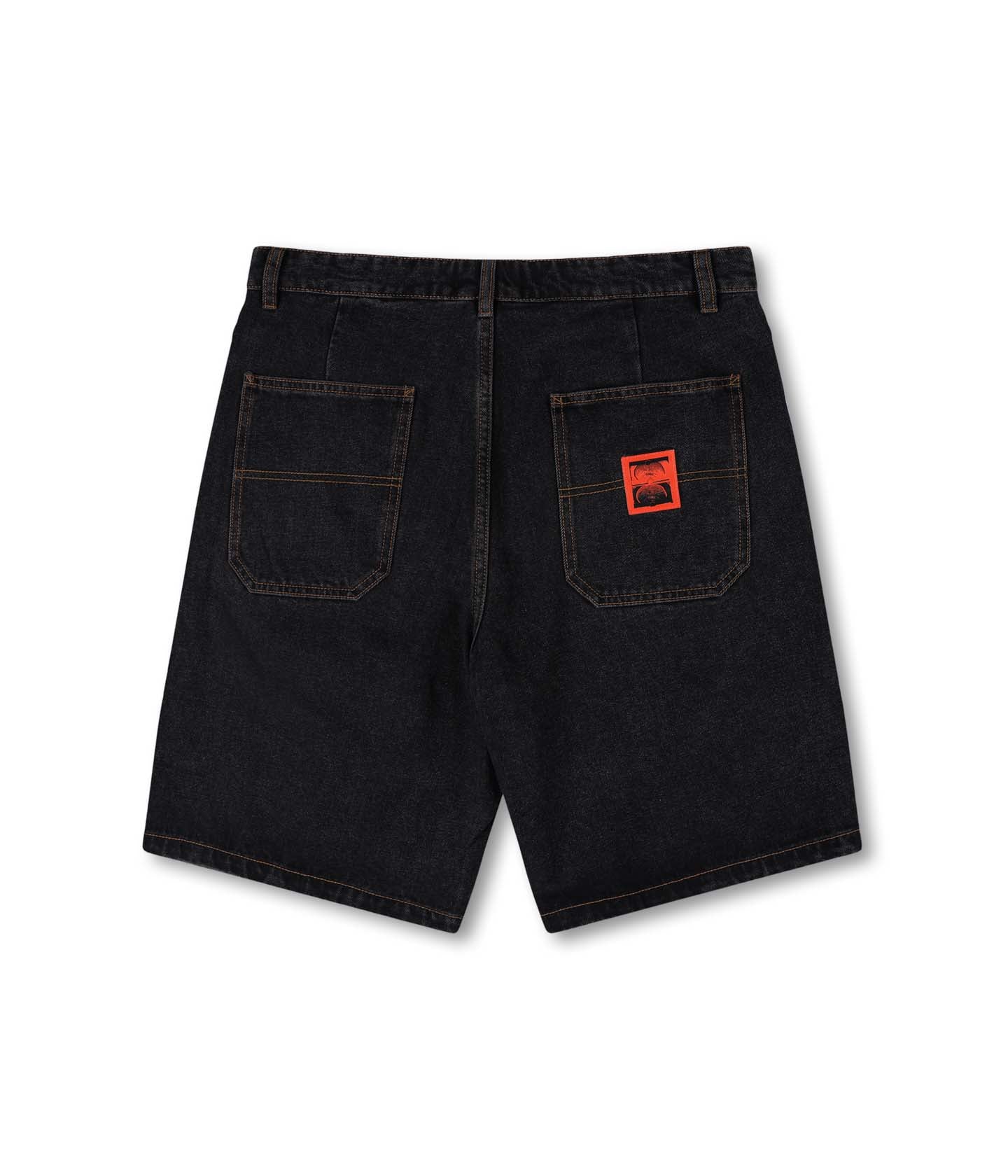REYNOLDS 21 DENIM WALKSHORT // WASHED BLACK ORANGE