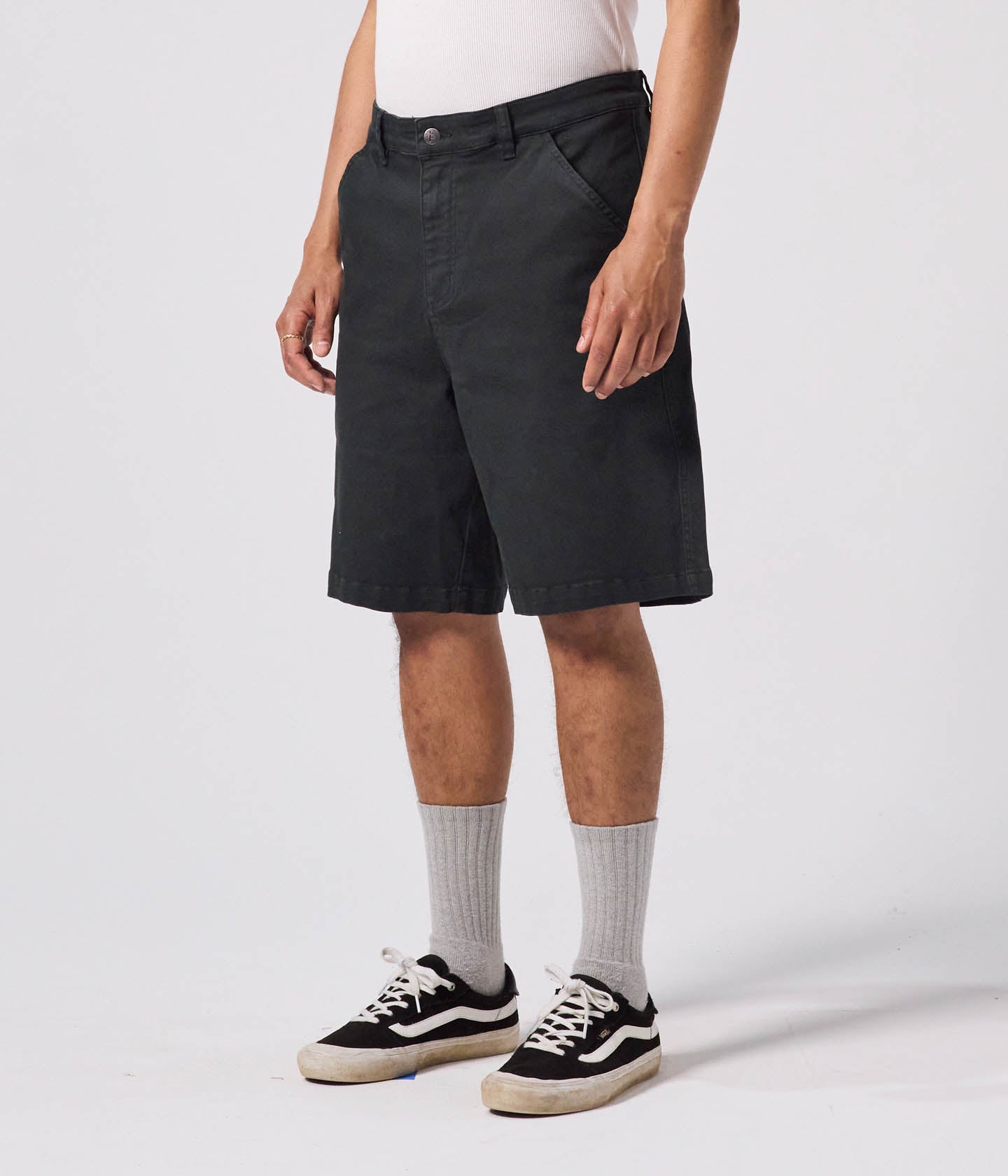 REYNOLDS OVERDYE DENIM 21' WALKSHORT // IVY STONE