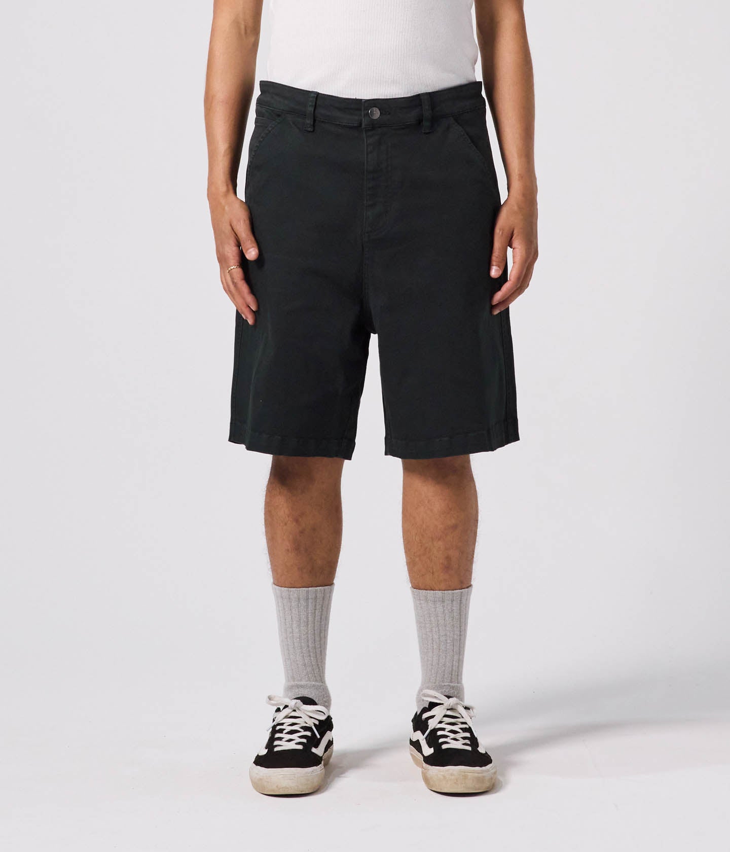 REYNOLDS OVERDYE DENIM 21' WALKSHORT // IVY STONE