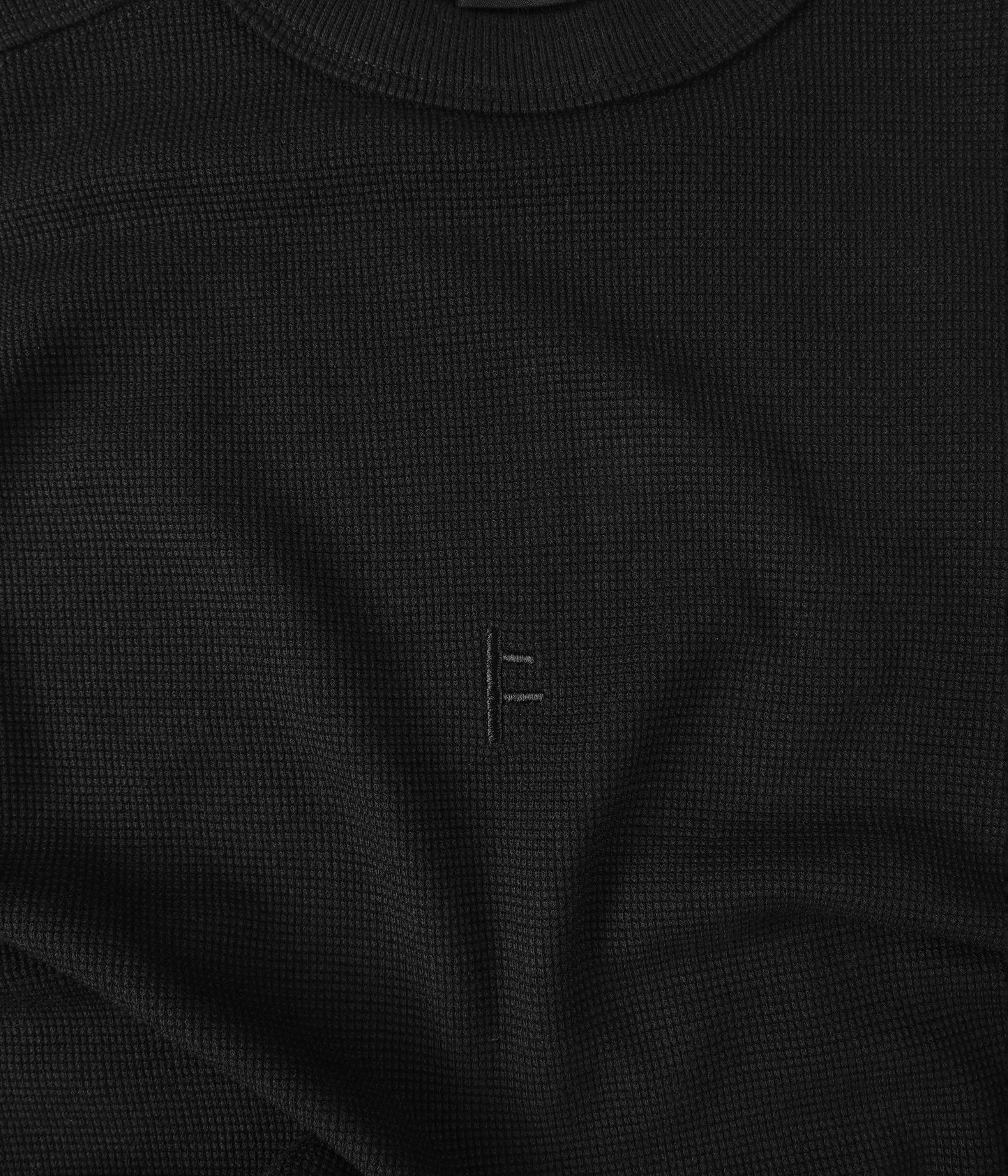 FRANCHISE WAFFLE SS T-SHIRT // BLACK