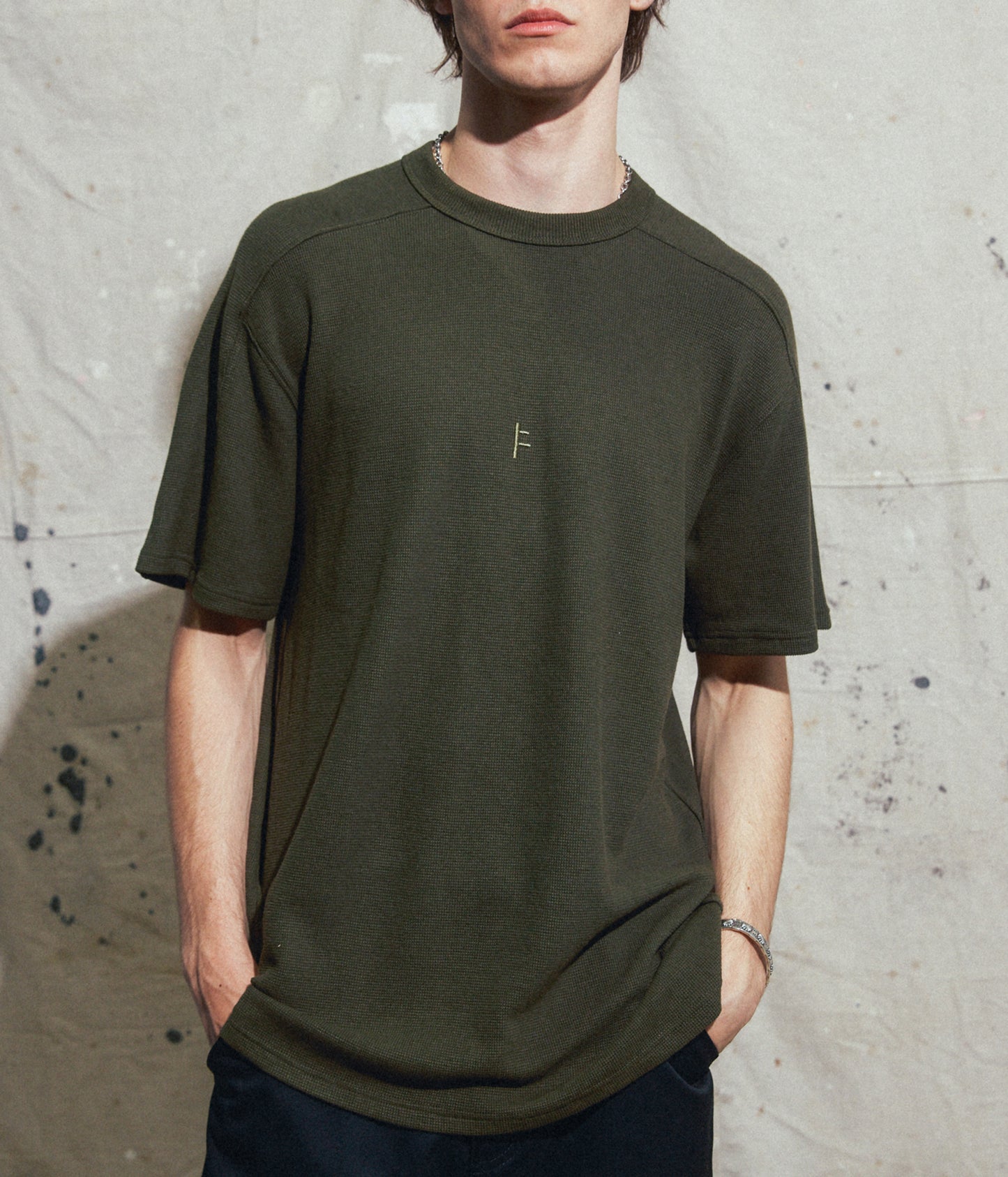 FRANCHISE WAFFLE SS T-SHIRT // SURPLUS