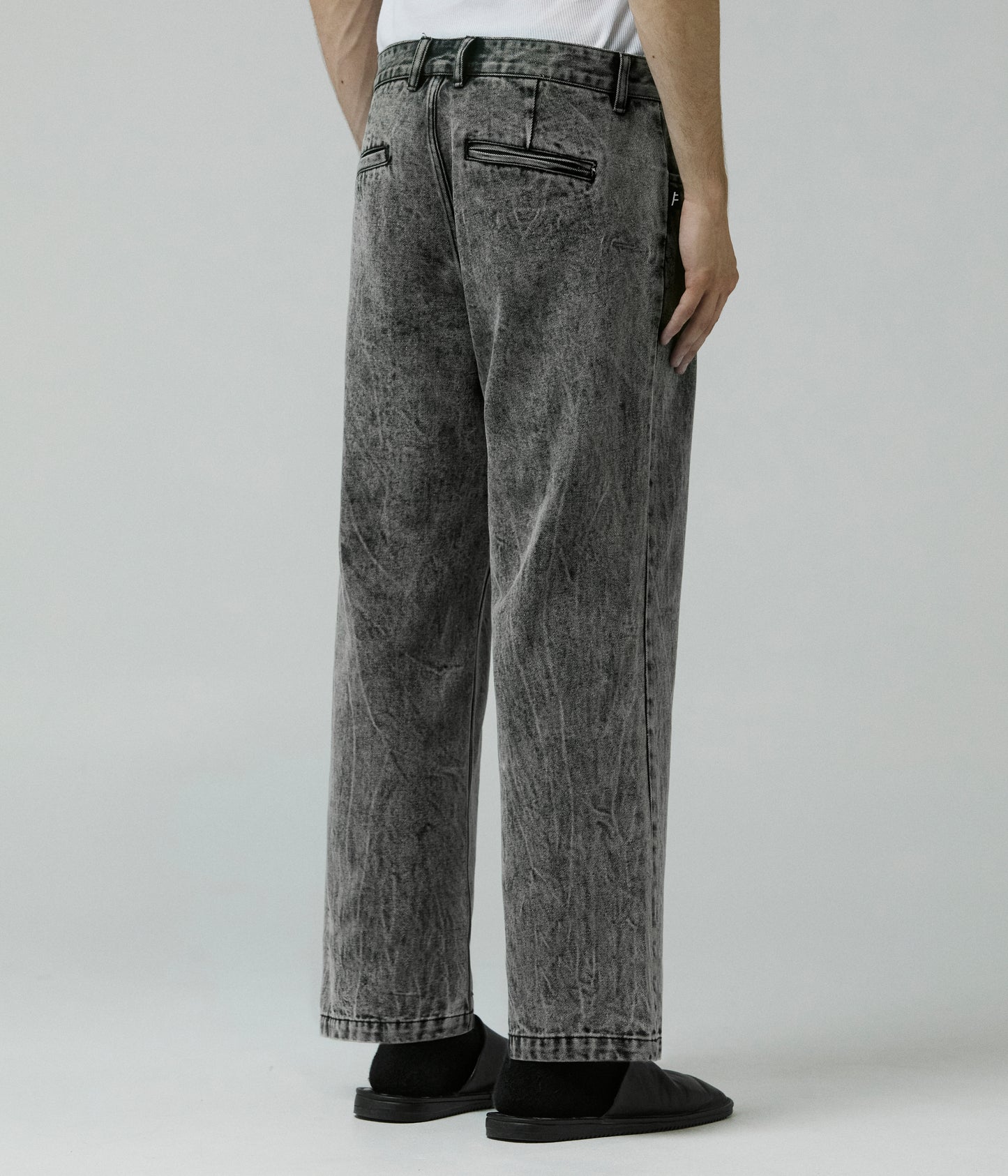 AG ACID DENIM PANT // BLACK