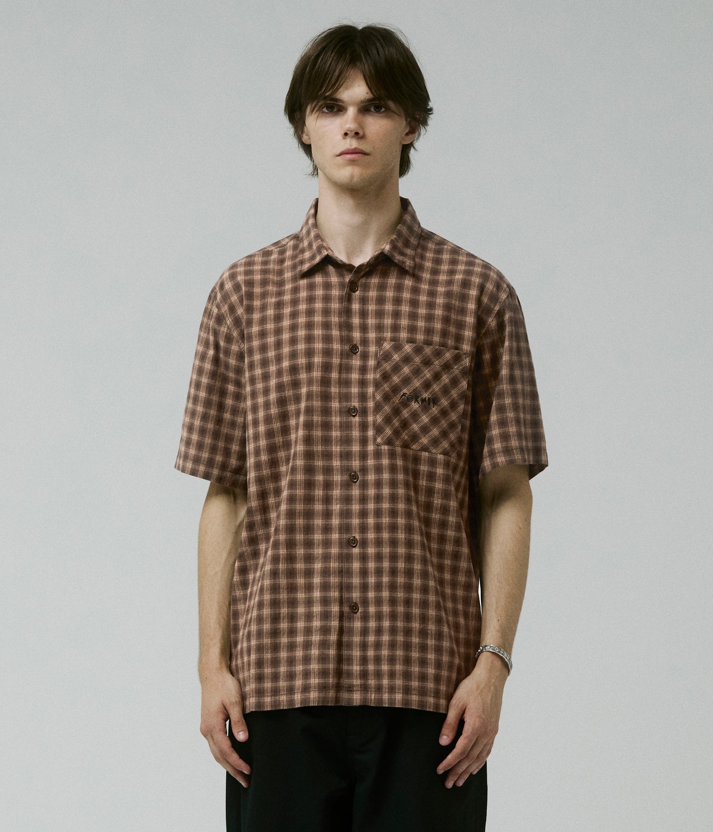 MANNERS CHECK SS SHIRT // BARK