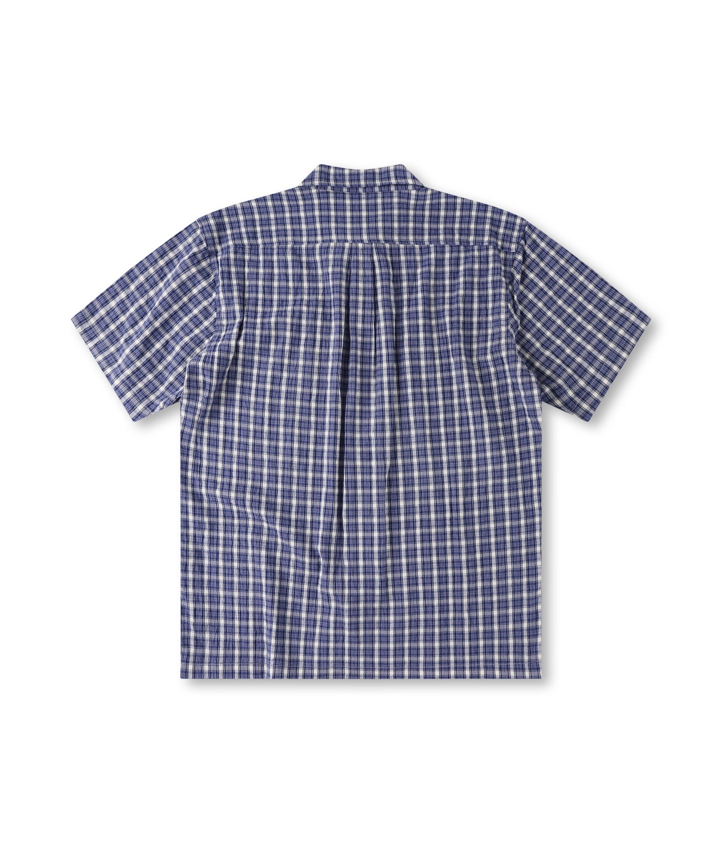 MANNERS CHECK SS SHIRT // VINTAGE NAVY