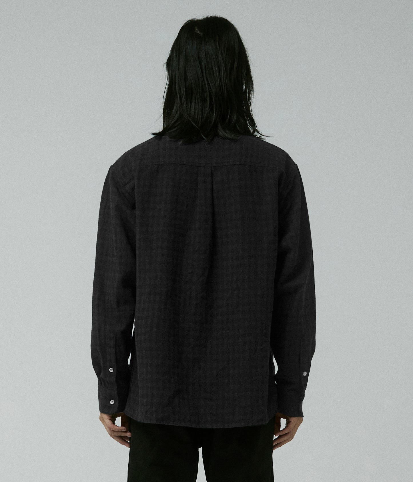 CRUX FLANNEL LS SHIRT // BLACK