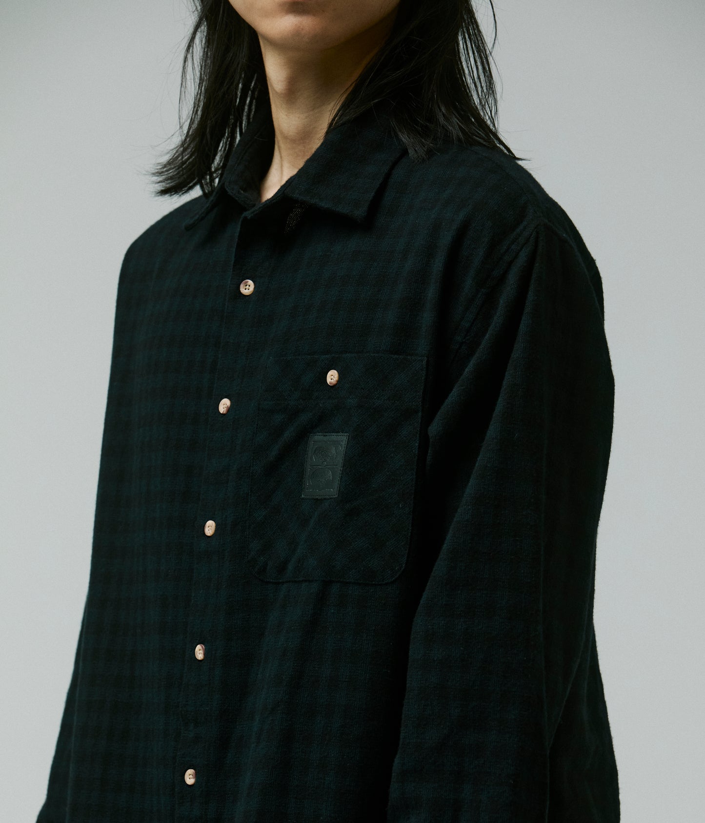 CRUX FLANNEL LS SHIRT // BLACK