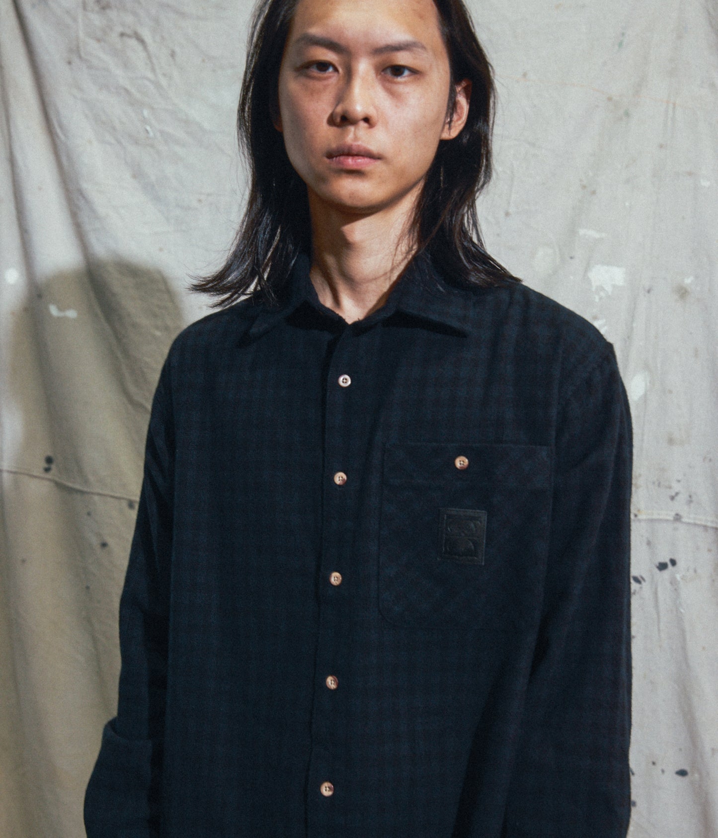 CRUX FLANNEL LS SHIRT // BLACK