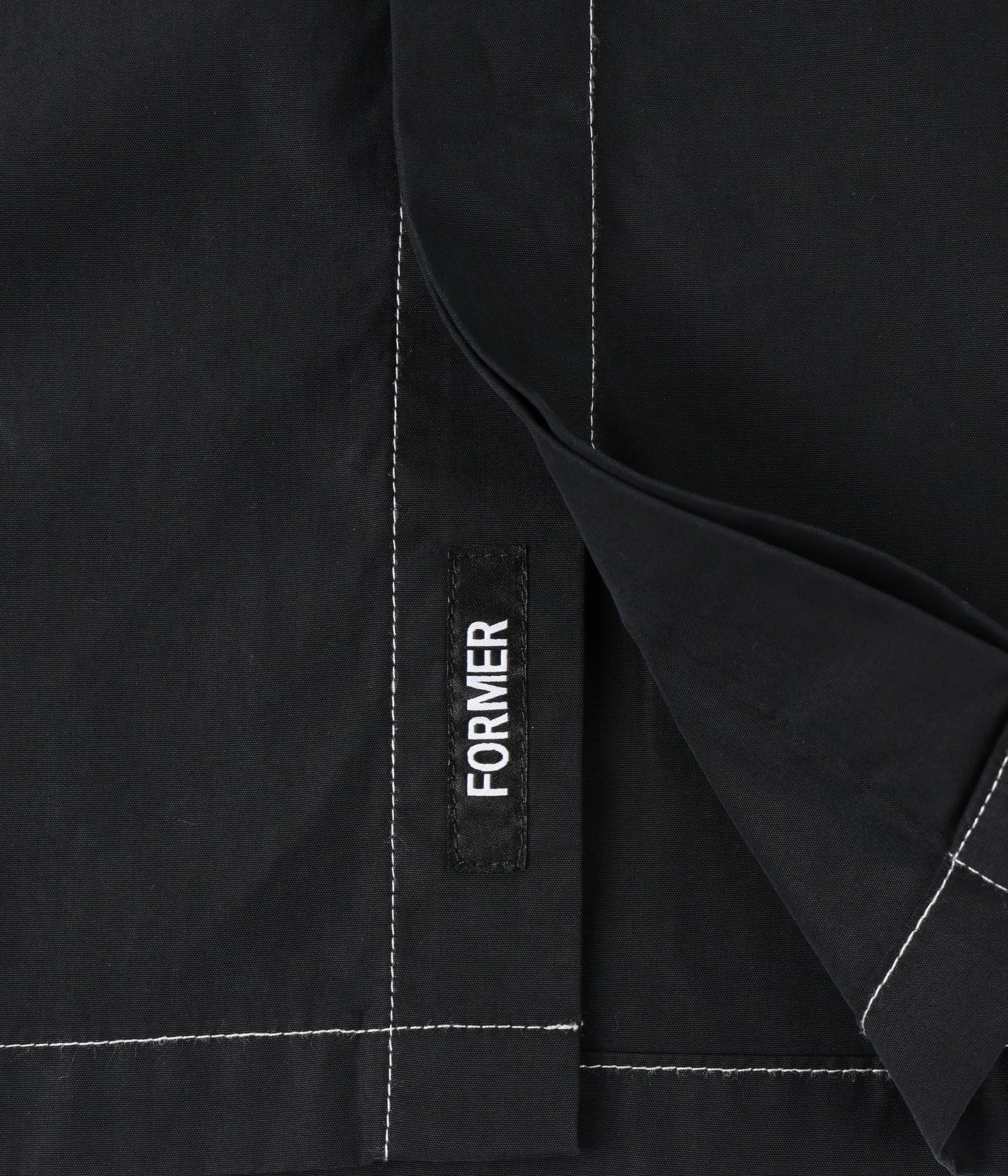 MARILYN CONTRAST SS SHIRT // BLACK