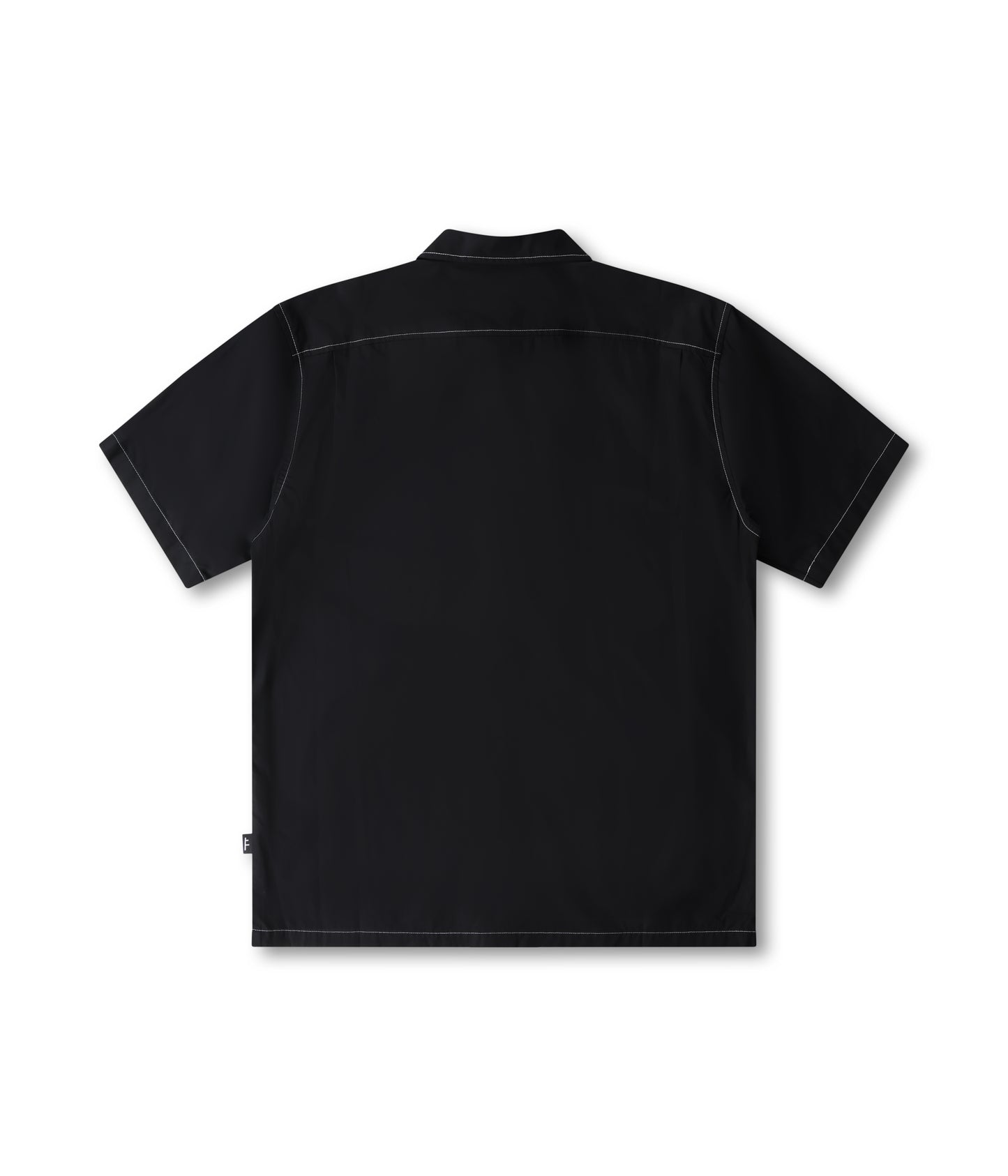 MARILYN CONTRAST SS SHIRT // BLACK