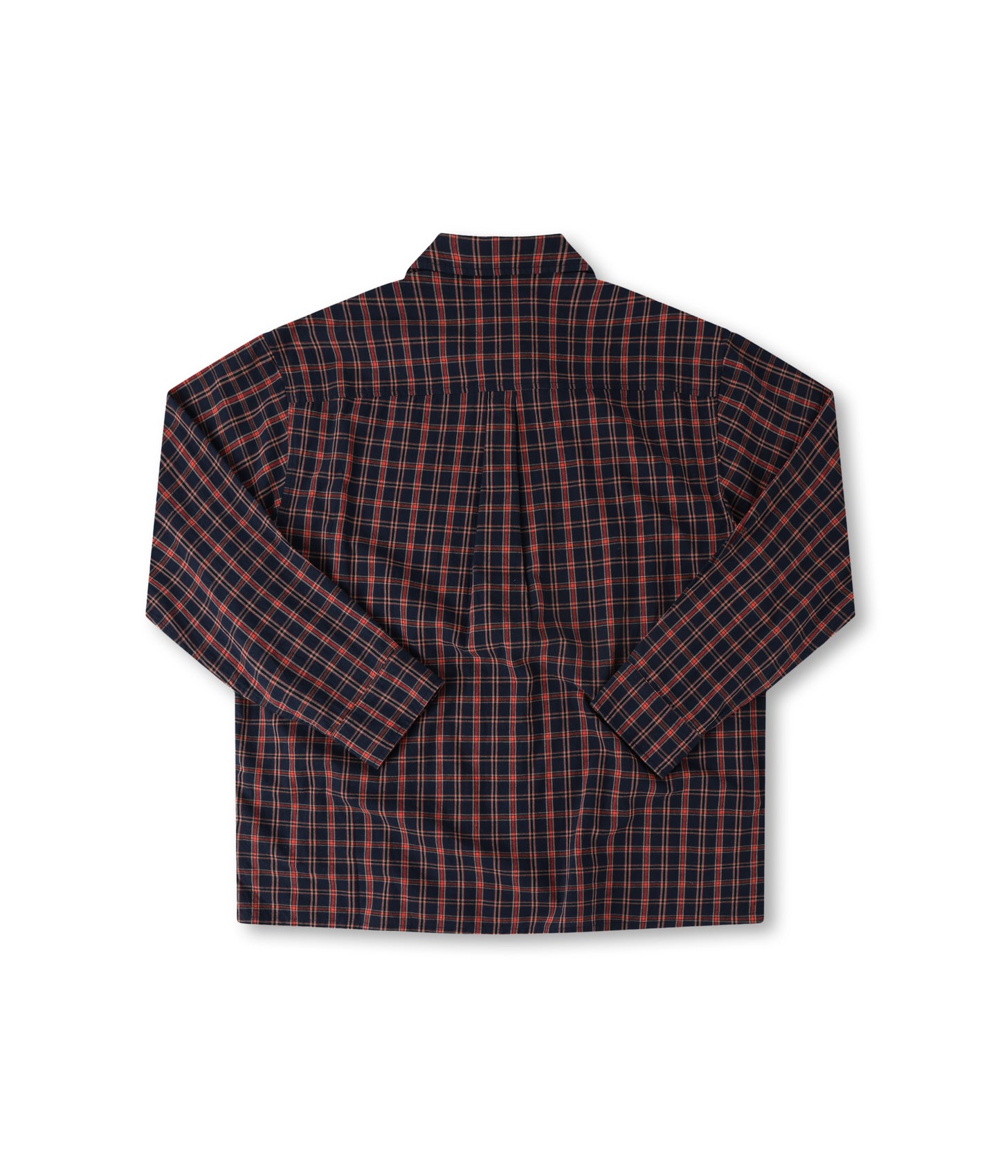 VIVIAN CHECK LS SHIRT // NAVY