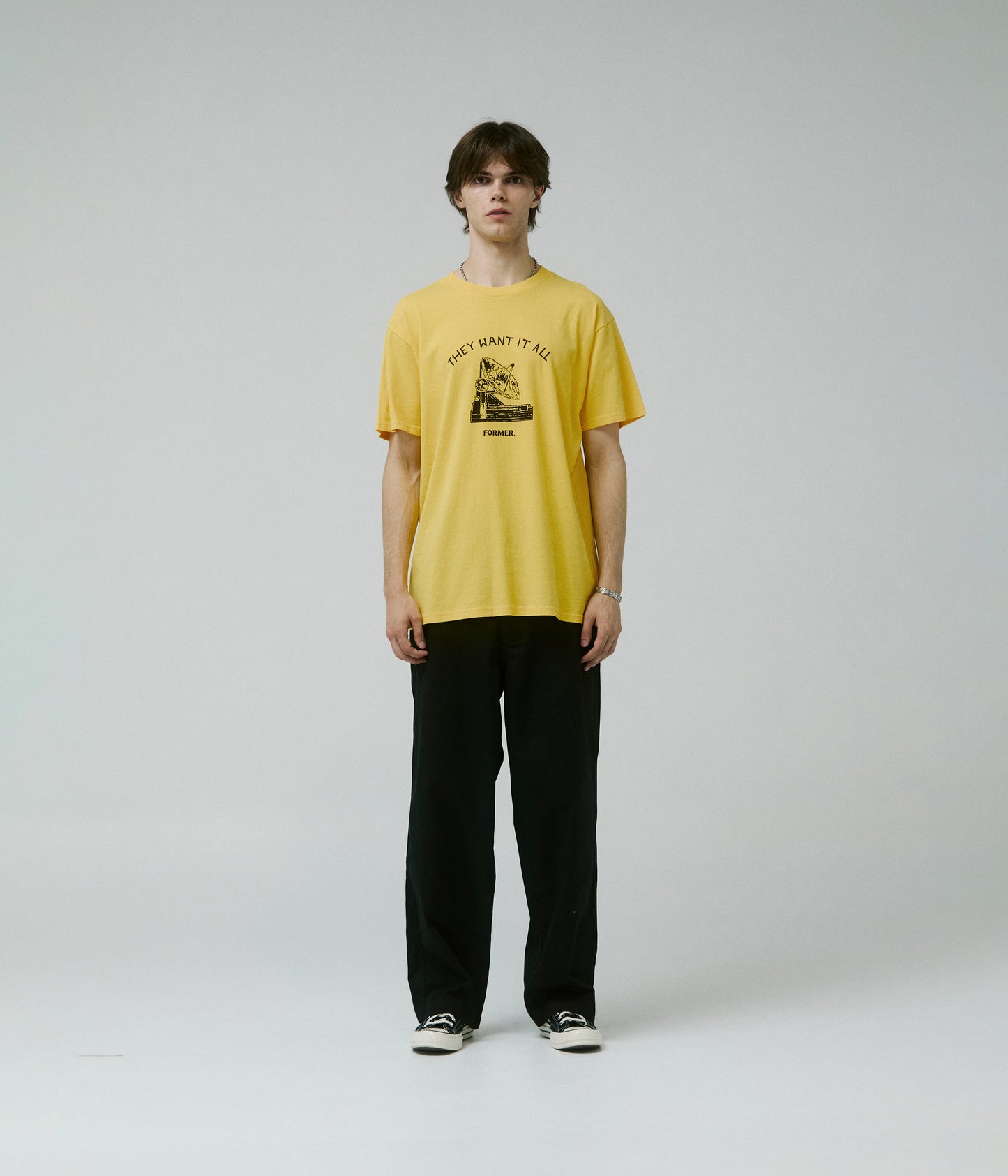 SATELITE T-SHIRT // SAFFRON