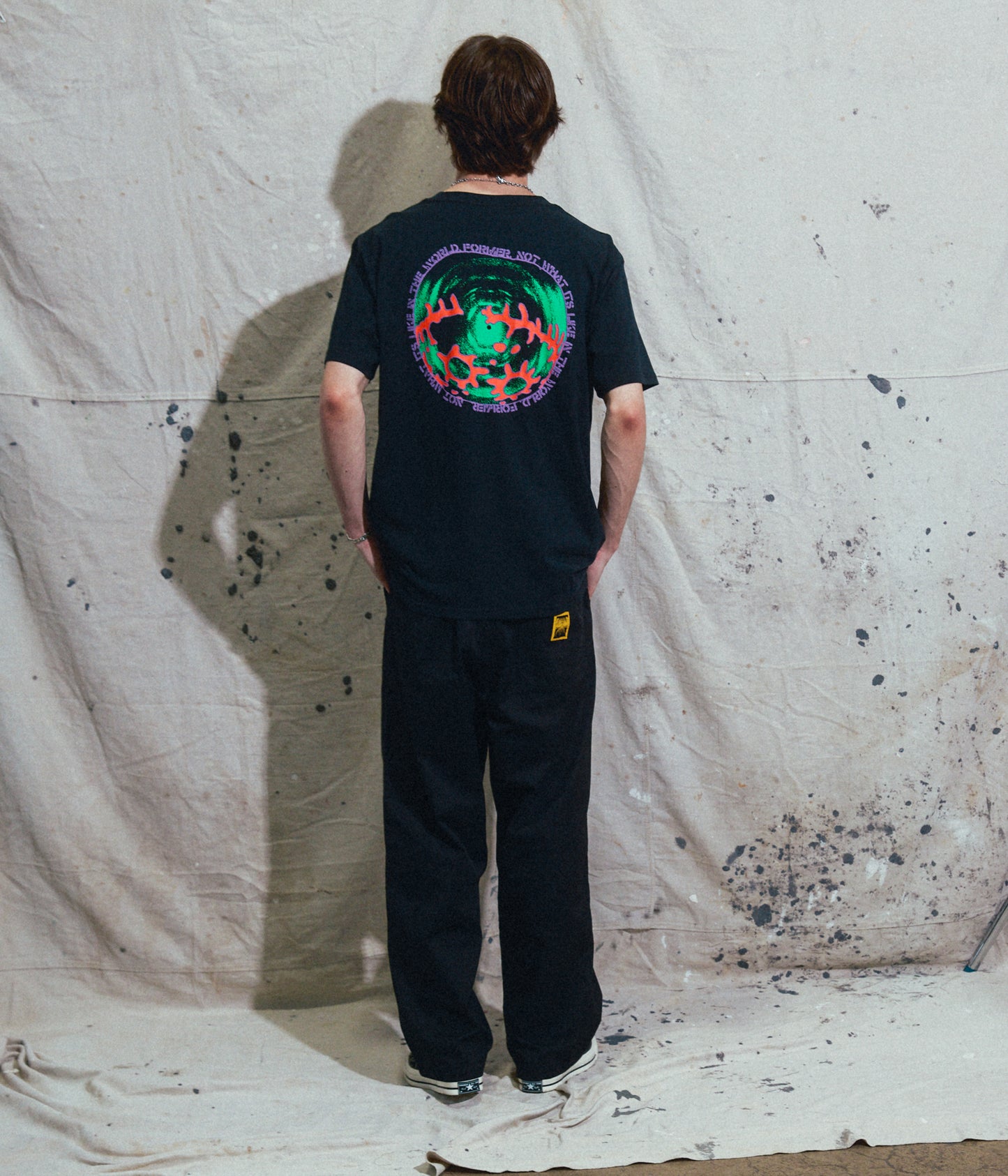 GLOBAL MIND T-SHIRT // BLACK