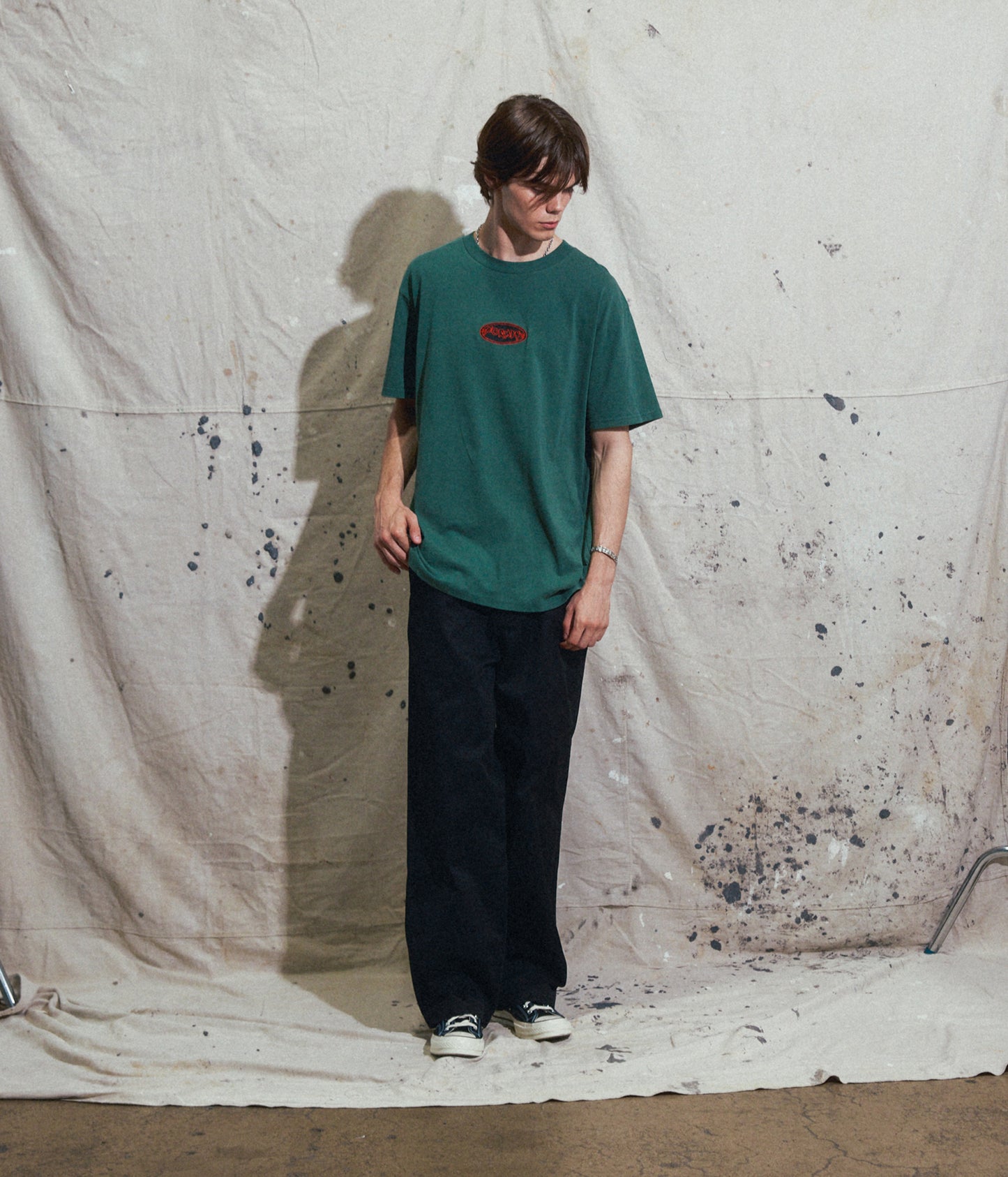 FLATLINE T-SHIRT // WASHED GREEN