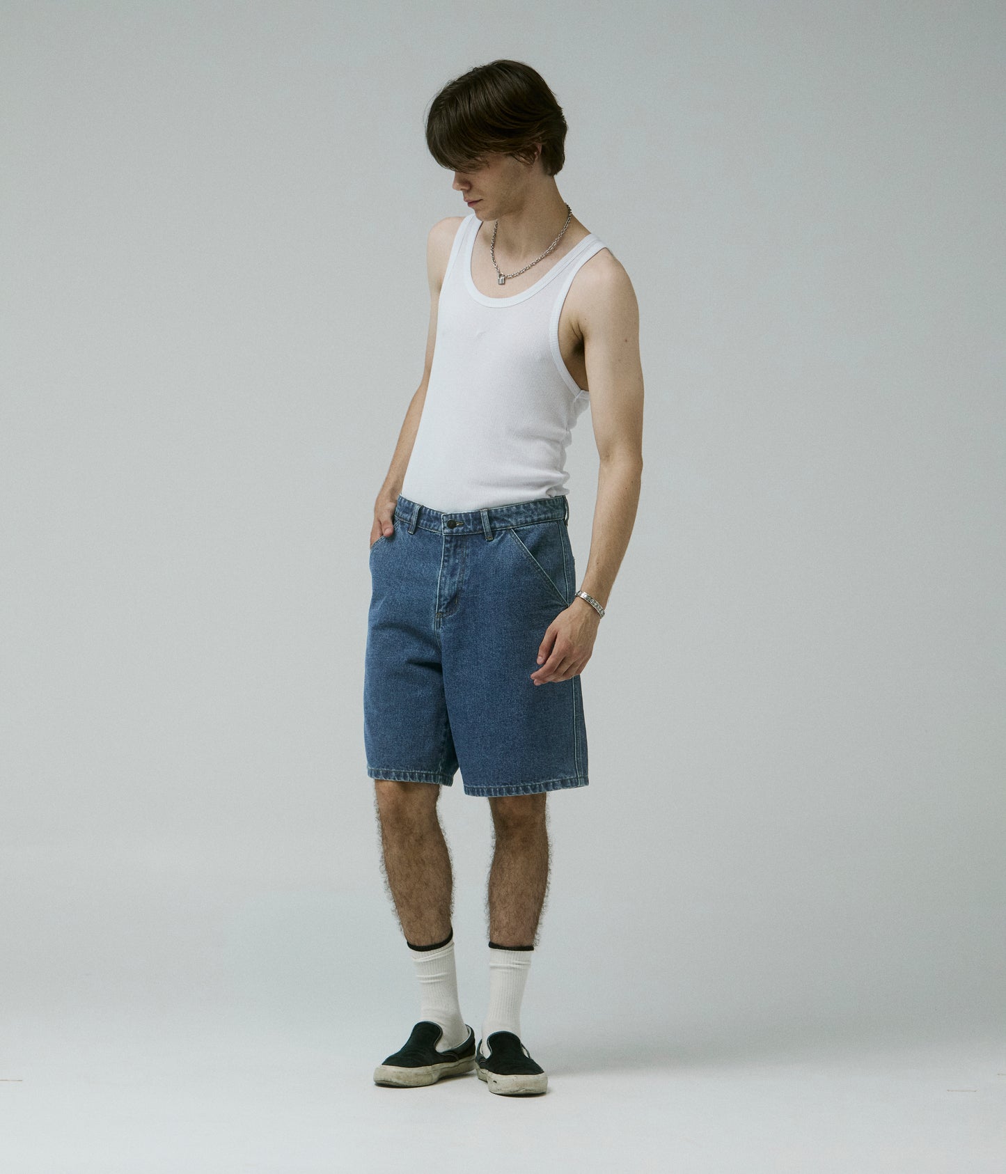 REYNOLDS FLATLINE DENIM SHORT // DARK BLUE