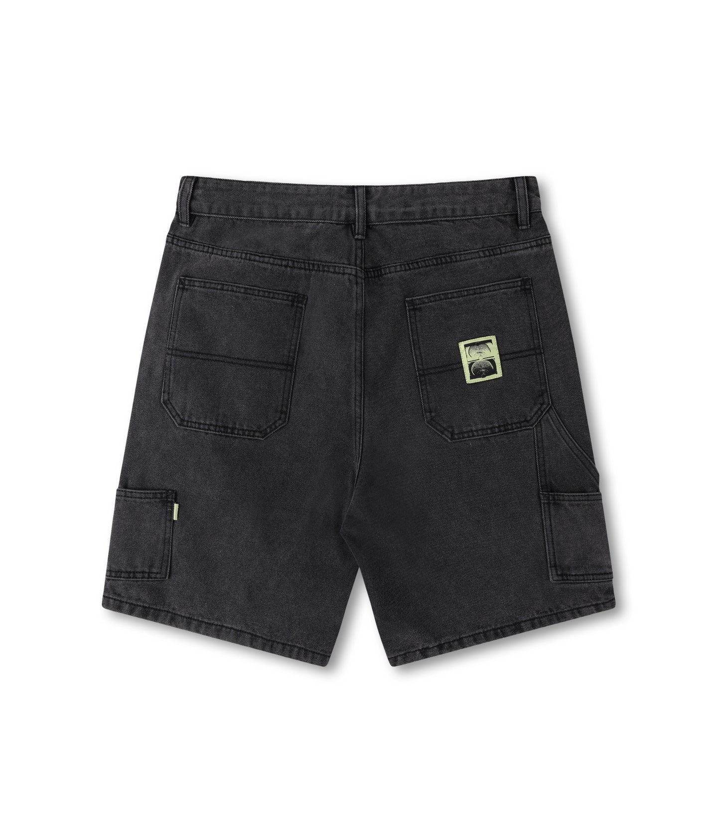 DISTEND VT DENIM CARPENTER SHORT // WASHD BLACK